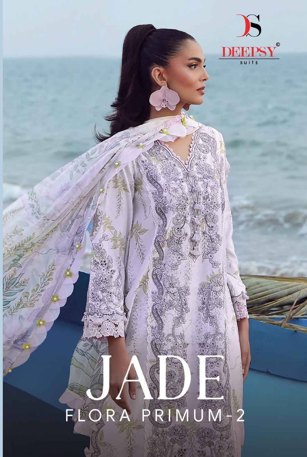 Deepsy Jade Flora Premium Vol-2 Cotton Dress Material (8 pcs Catalogue)
