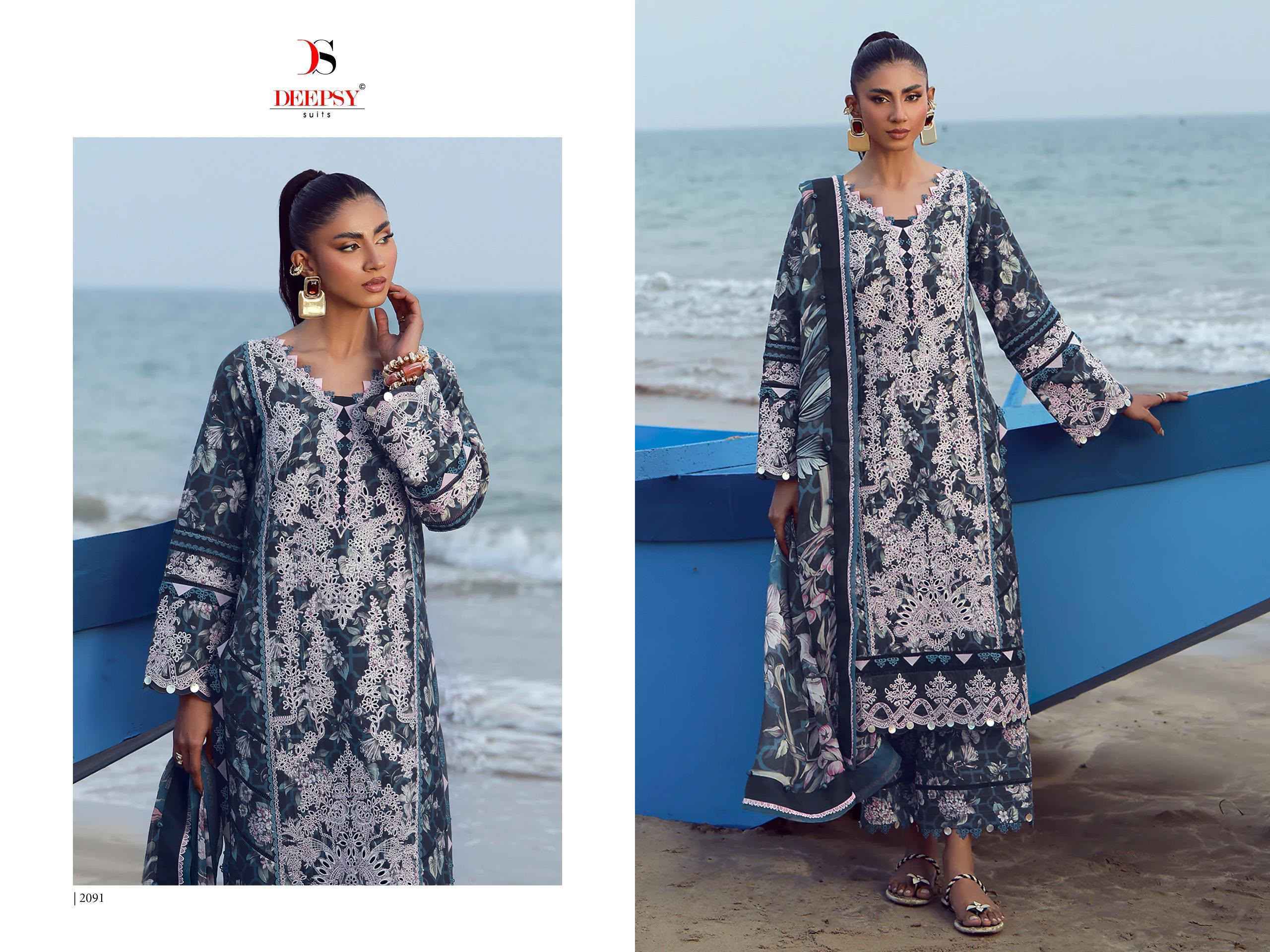 Deepsy Jade Flora Premium Vol-2 Cotton Dress Material (8 pcs Catalogue)