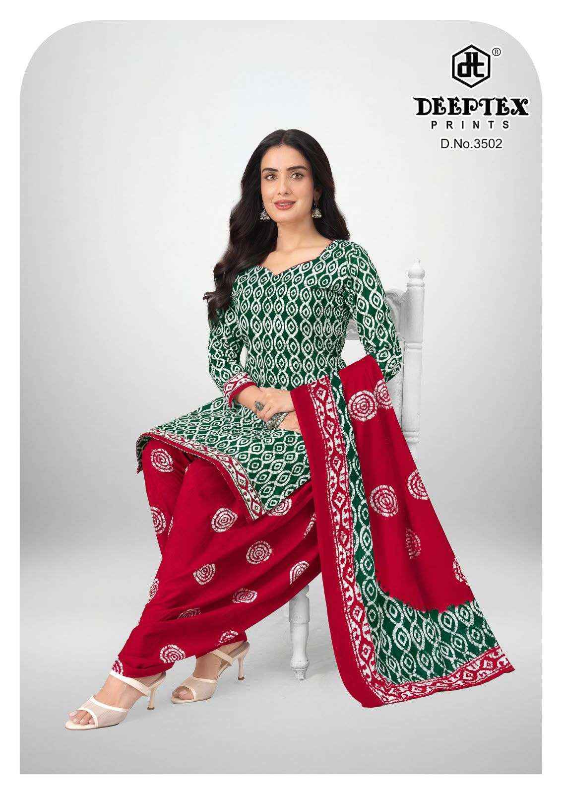 Deeptex Batik Plus Vol-35 Cotton Dress Material (10 pcs Catalogue)