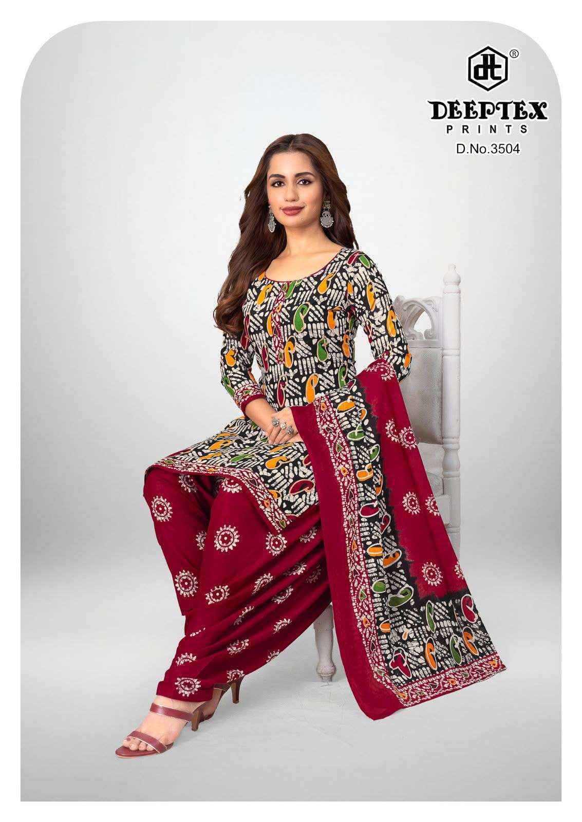 Deeptex Batik Plus Vol-35 Cotton Dress Material (10 pcs Catalogue)