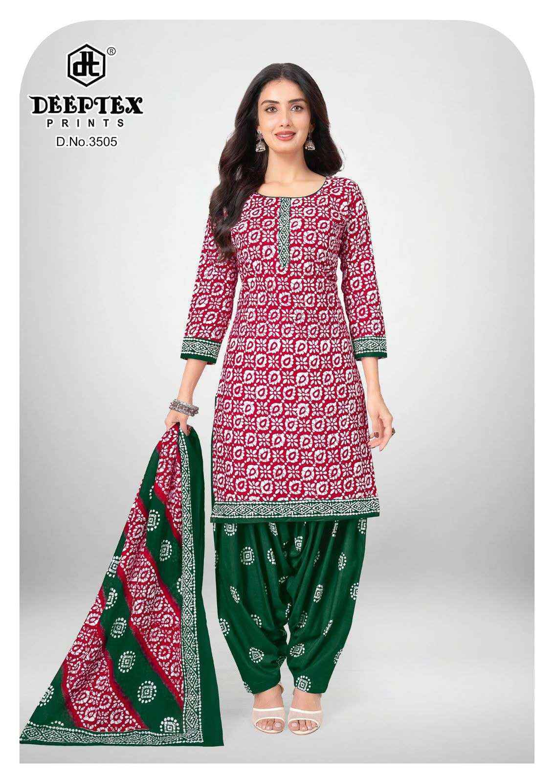 Deeptex Batik Plus Vol-35 Cotton Dress Material (10 pcs Catalogue)