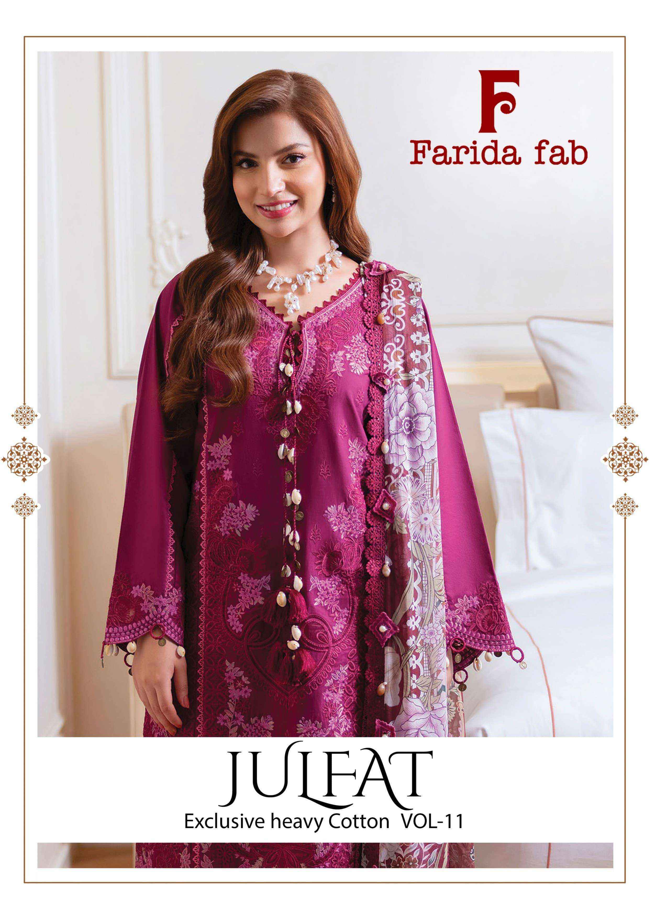 Farida Fab Julfat Vol-11 Readymade Cotton Dress (6 pcs Catalogue)