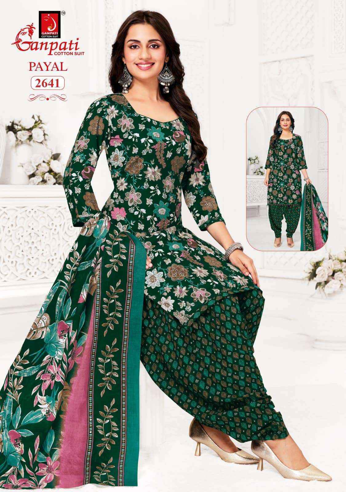 Ganpati Payal Vol 12 Cotton Dress Material 15 pcs Catalogue
