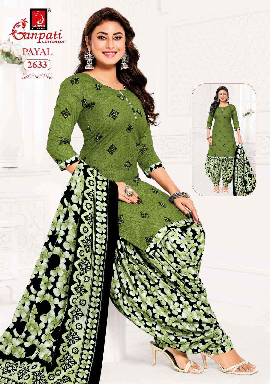 Ganpati Payal Vol 12 Cotton Dress Material 15 pcs Catalogue