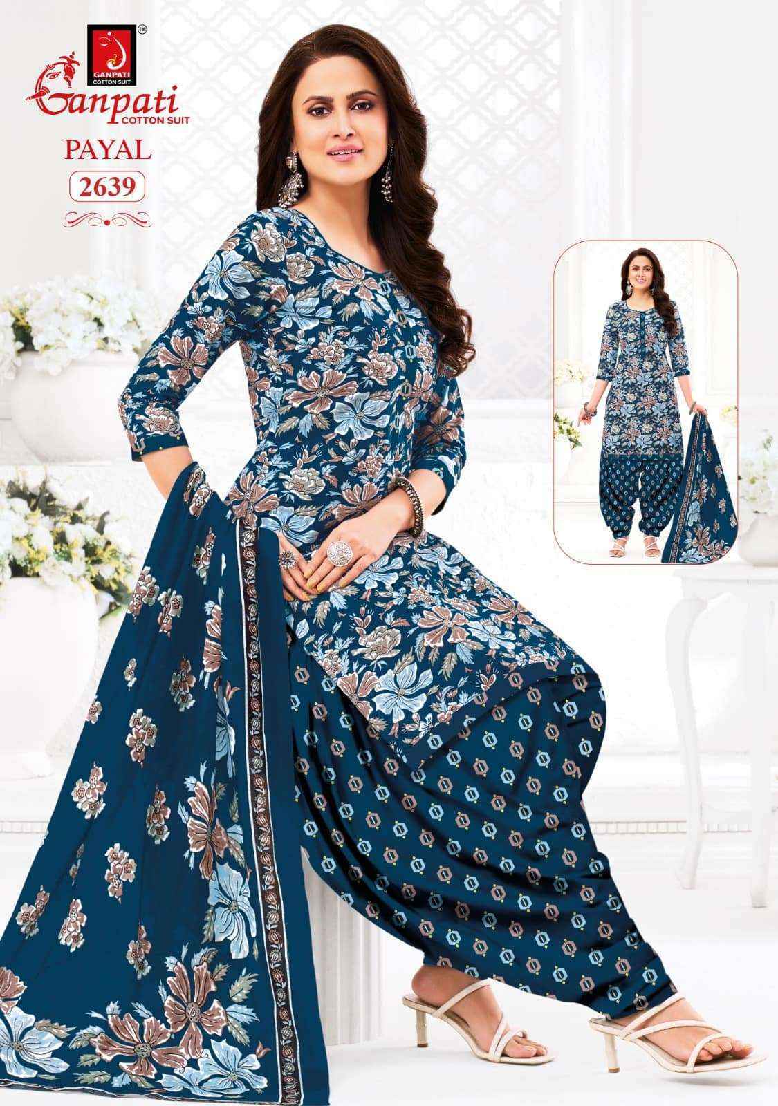 Ganpati Payal Vol 12 Cotton Dress Material 15 pcs Catalogue