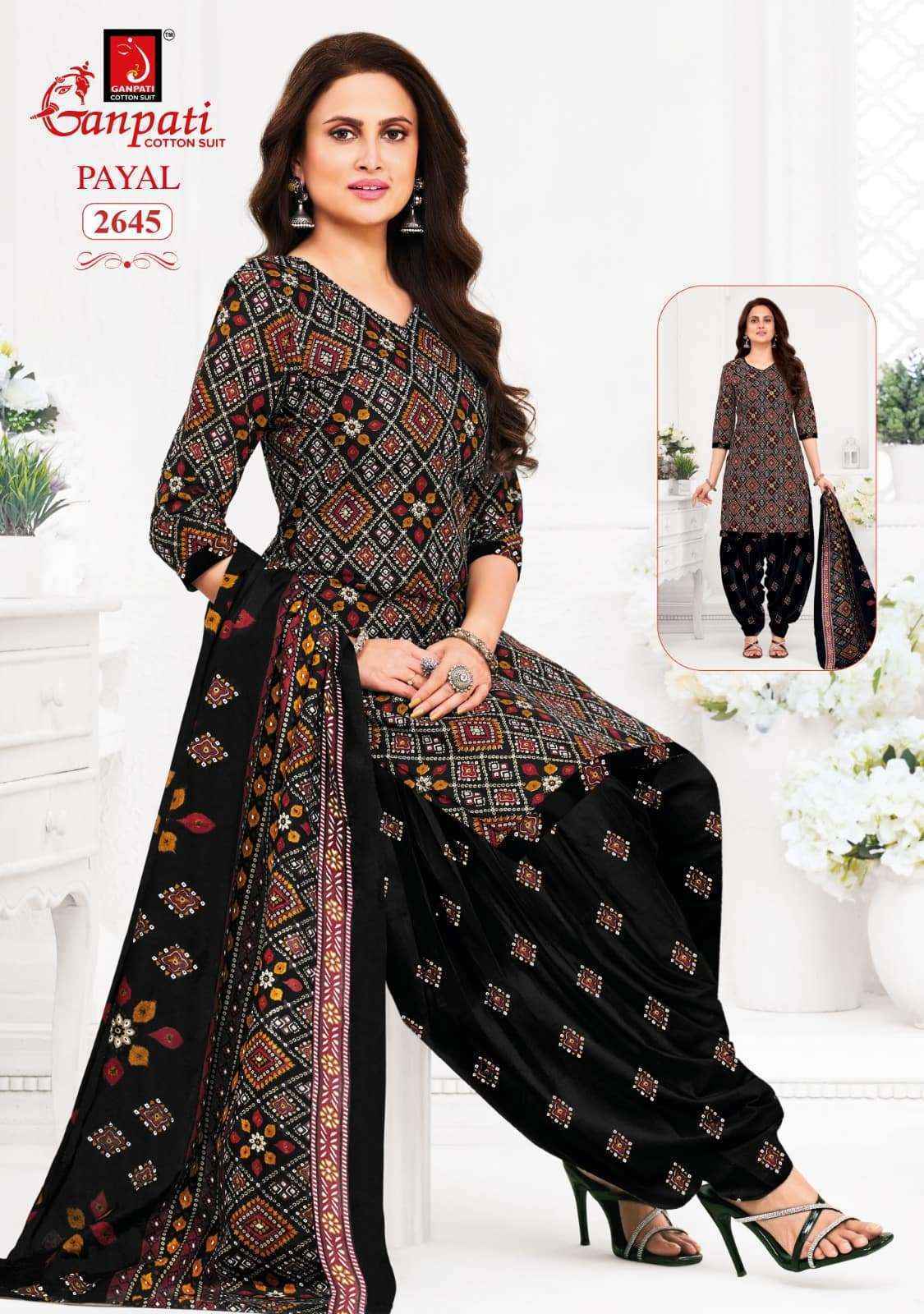 Ganpati Payal Vol 12 Cotton Dress Material 15 pcs Catalogue