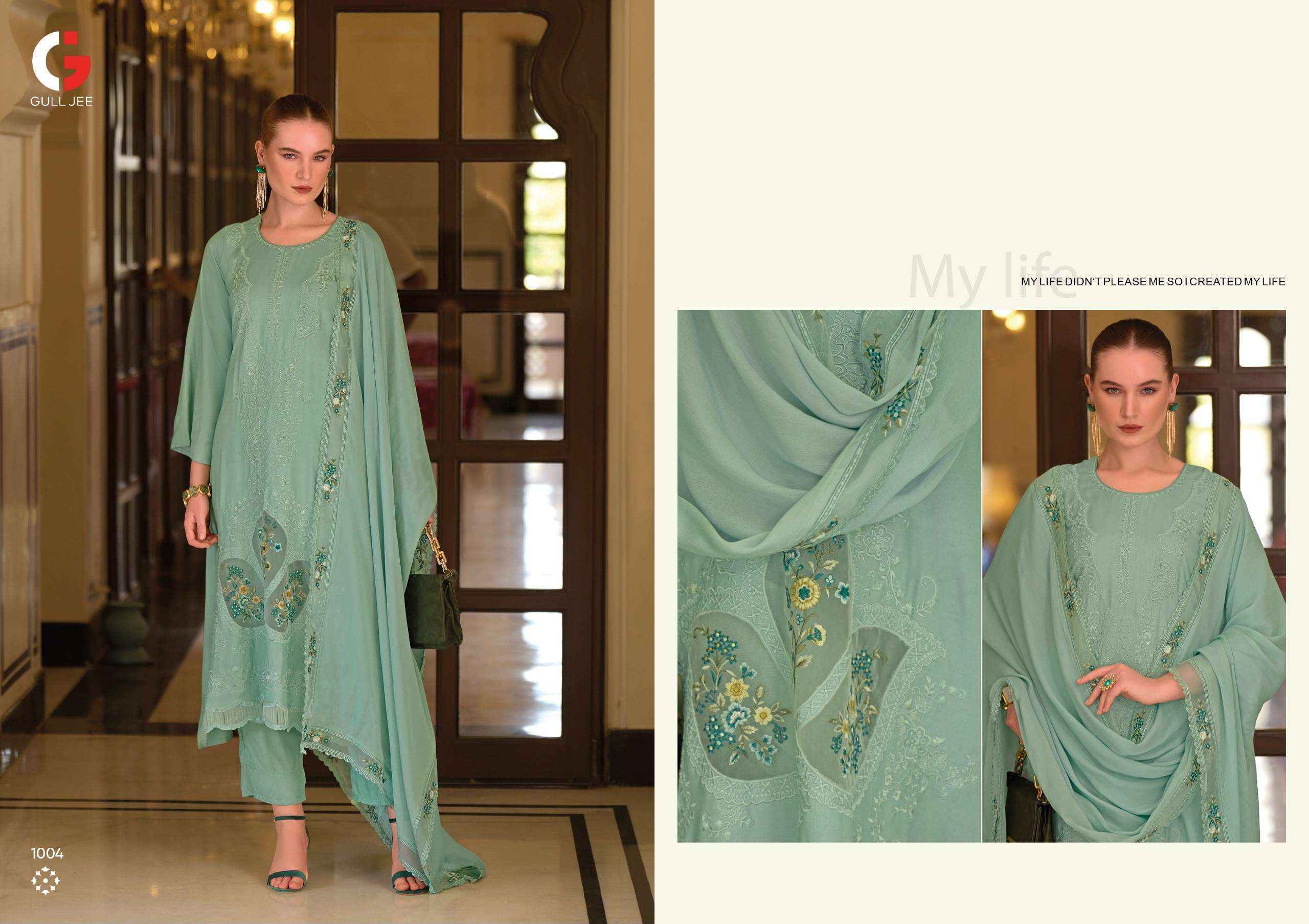 Gull Jee Grassy Viscose Dress Material 6 pcs Catalogue