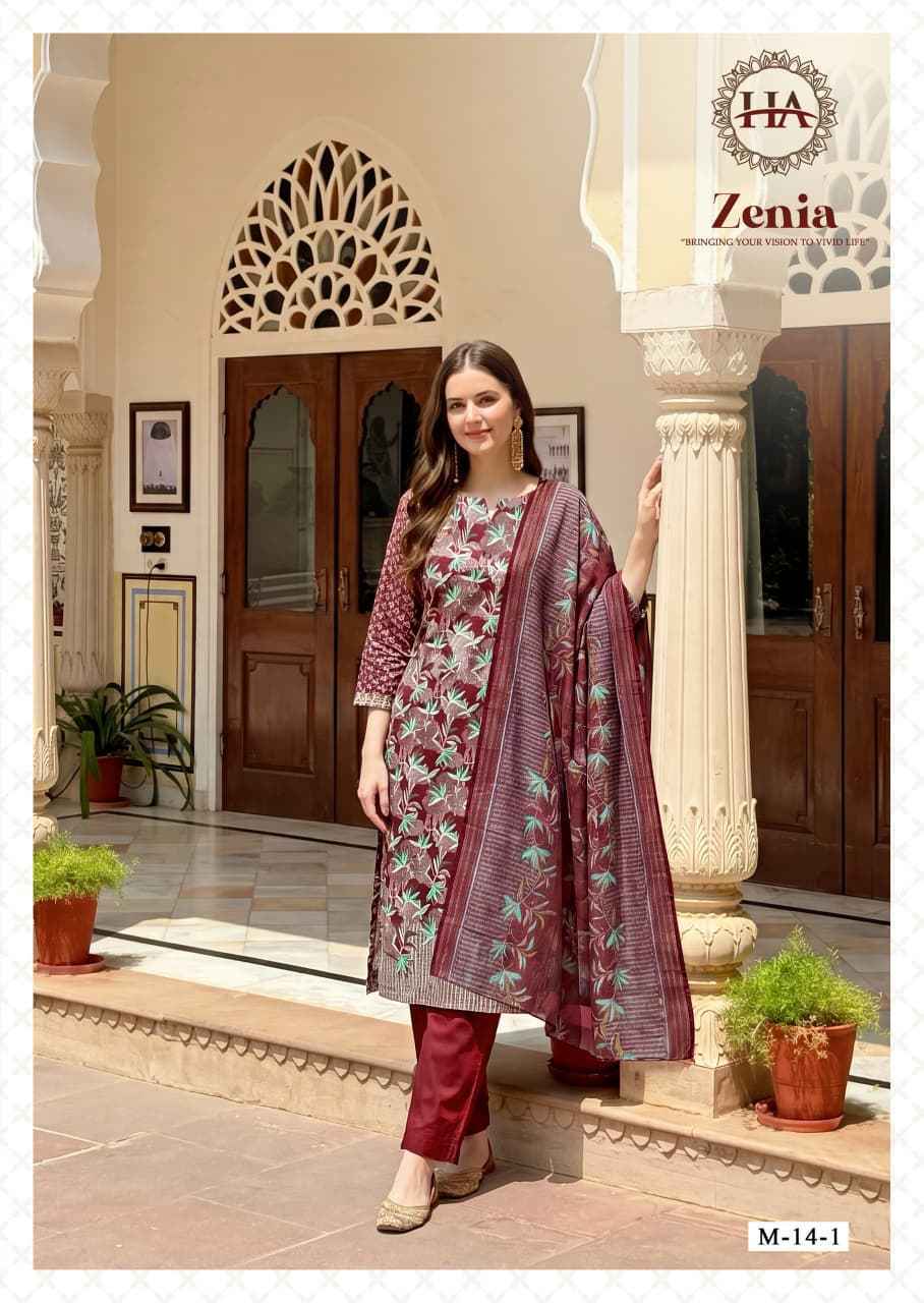 Harshit Fashion Zenia Zam Dress Material (6 pcs Catalogue)