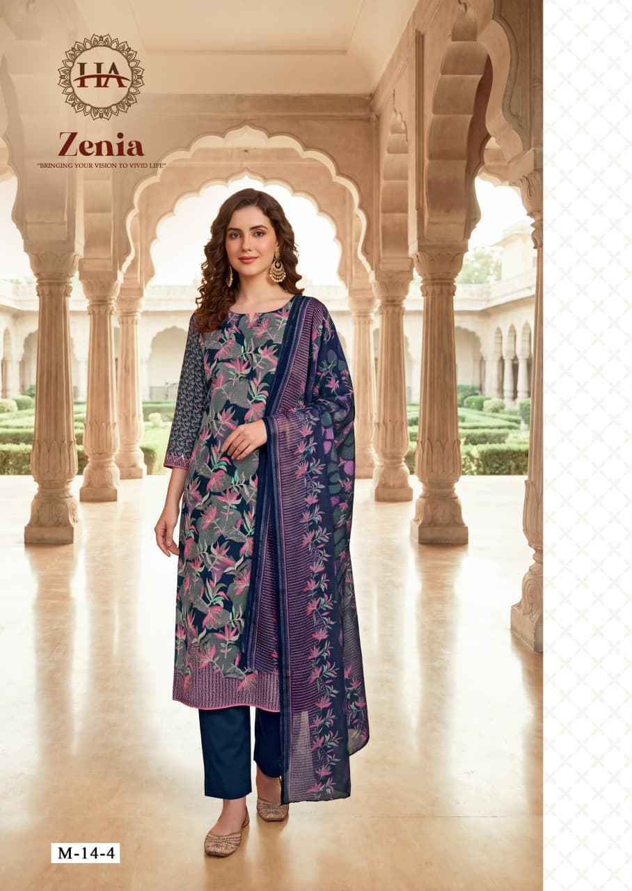 Harshit Fashion Zenia Zam Dress Material (6 pcs Catalogue)