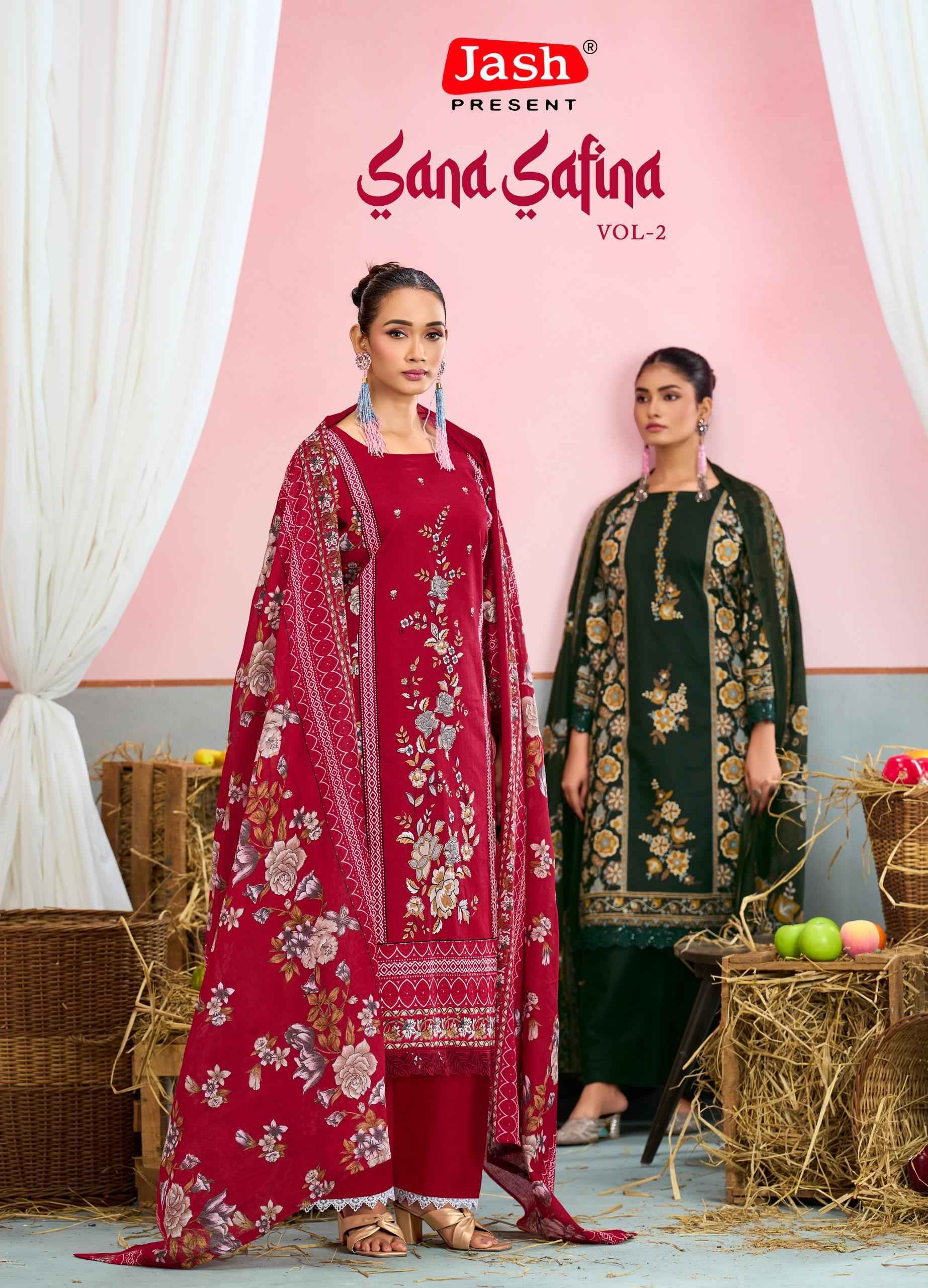 Jash Sana Safina Vol-2 Cotton Dress Material (8 pcs Catalogue)