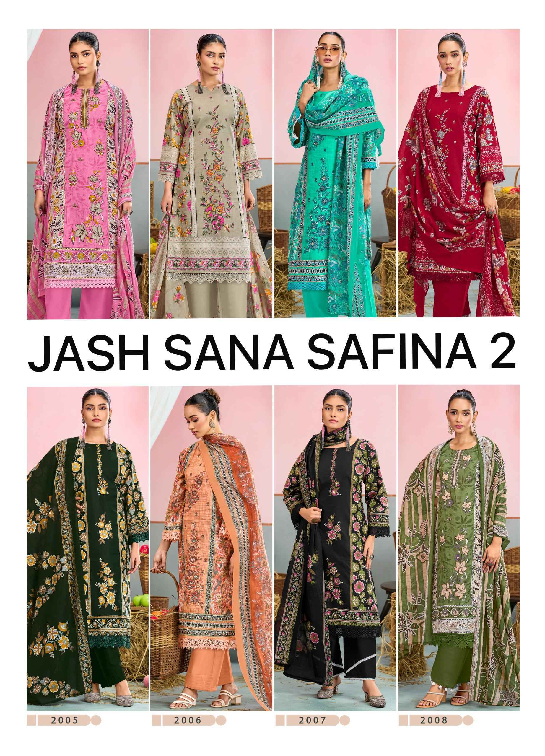 Jash Sana Safina Vol-2 Cotton Dress Material (8 pcs Catalogue)
