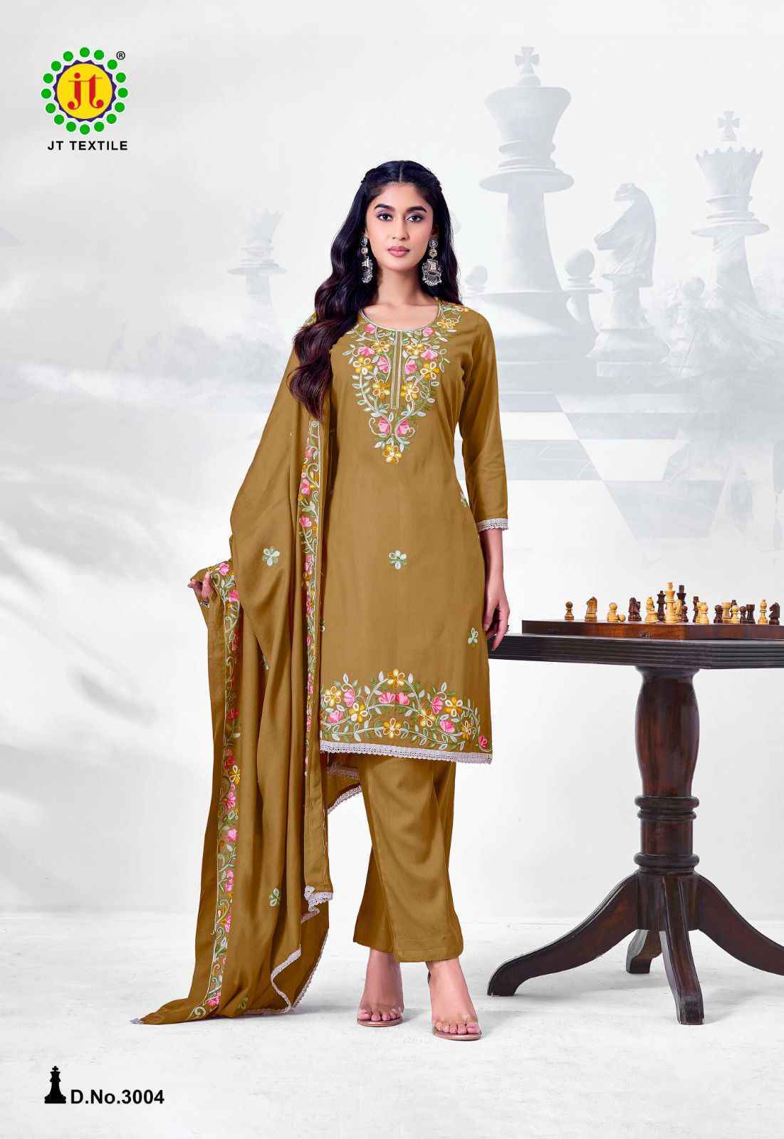 Jt Alina Vol-3 Rayon Dress Material (5 pcs Catalogue)