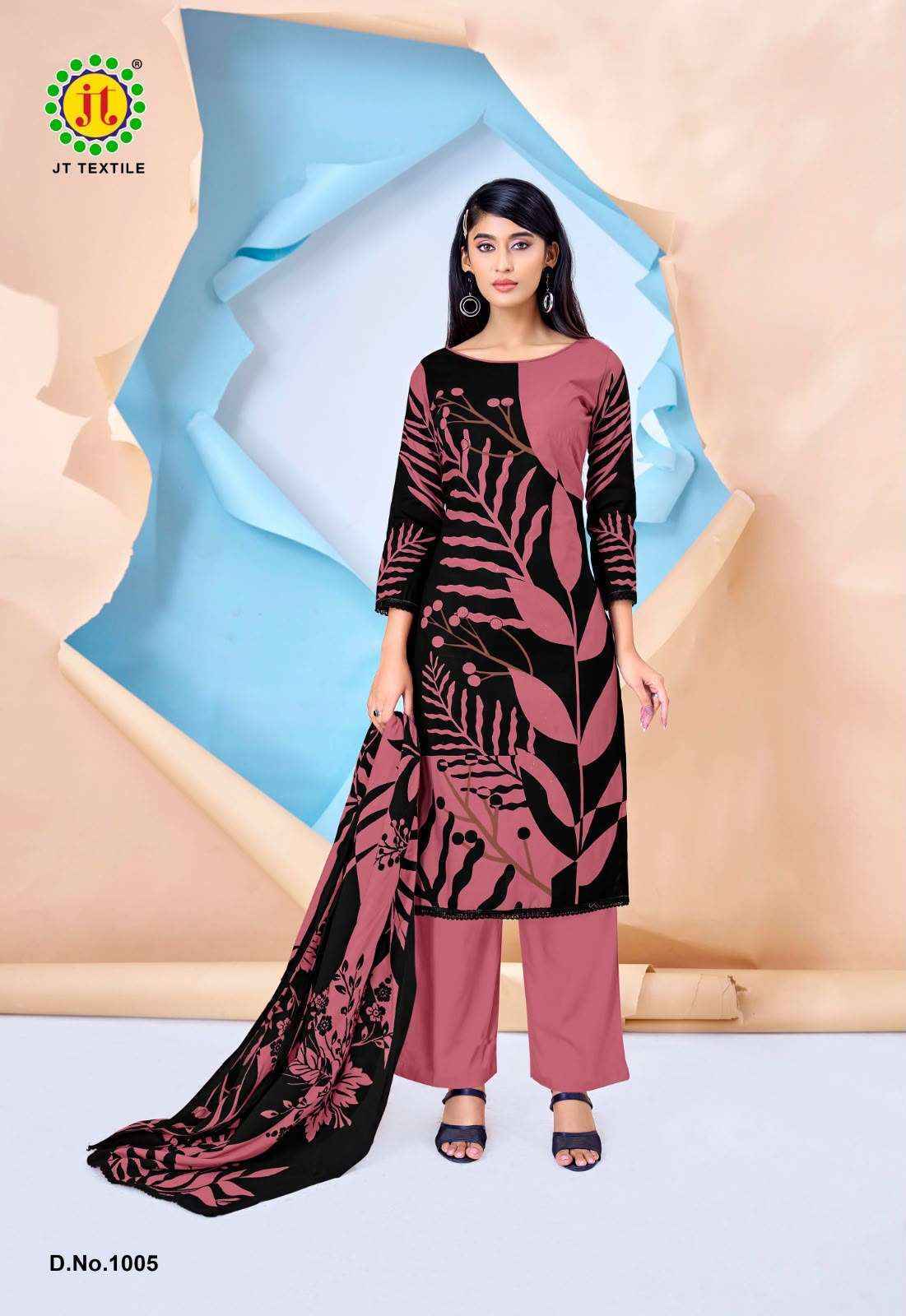 Jt Nigaar Vol 15 Rayon Dress Material 5 pcs Catalogue