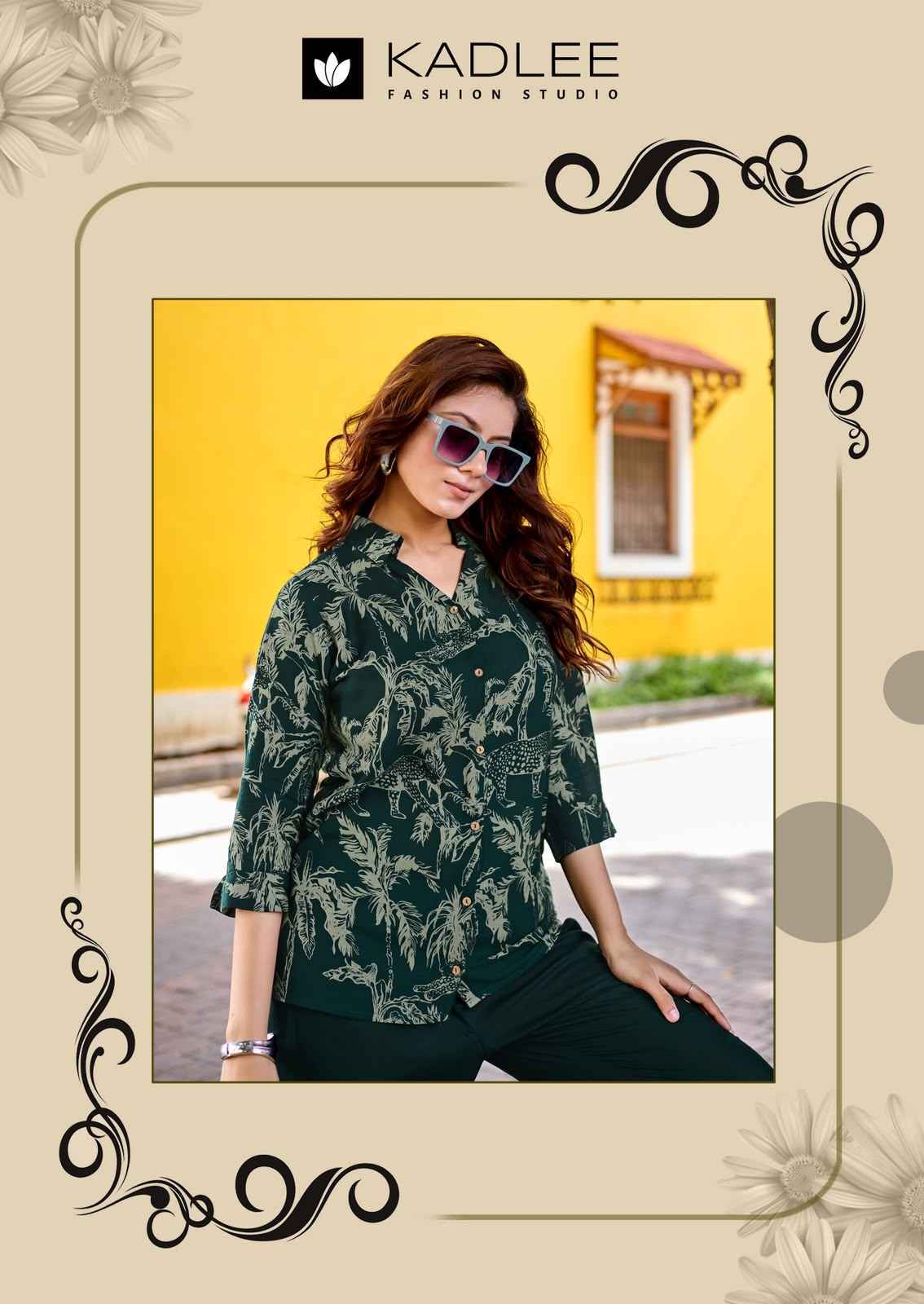 Kadlee Aaru Rayon Top With Bottom 5 pcs Catalogue