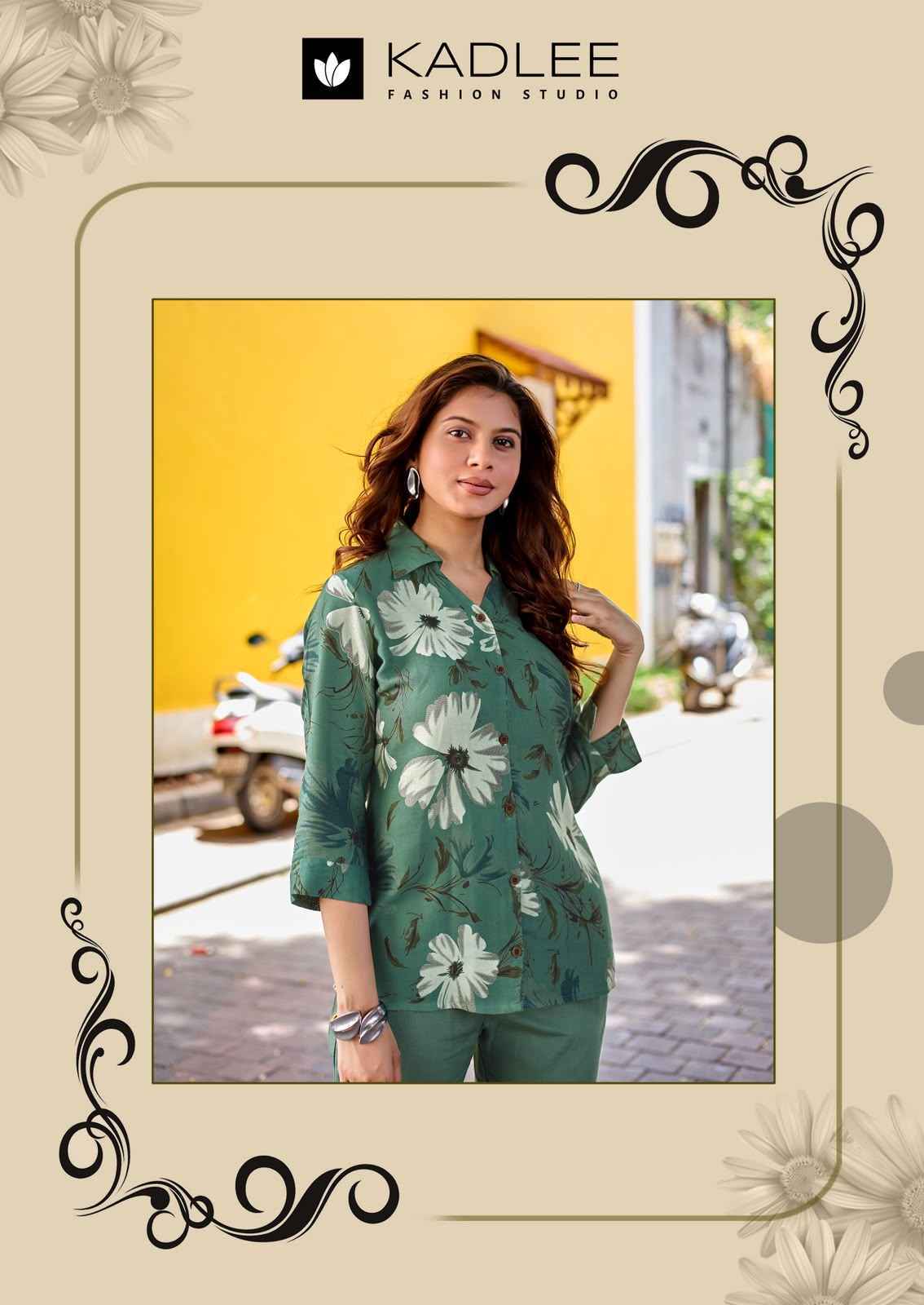 Kadlee Aaru Rayon Top With Bottom 5 pcs Catalogue