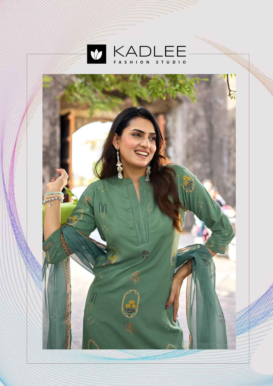Kadlee Classy Look Rayon Readymade Suit (6 pcs Catalogue)