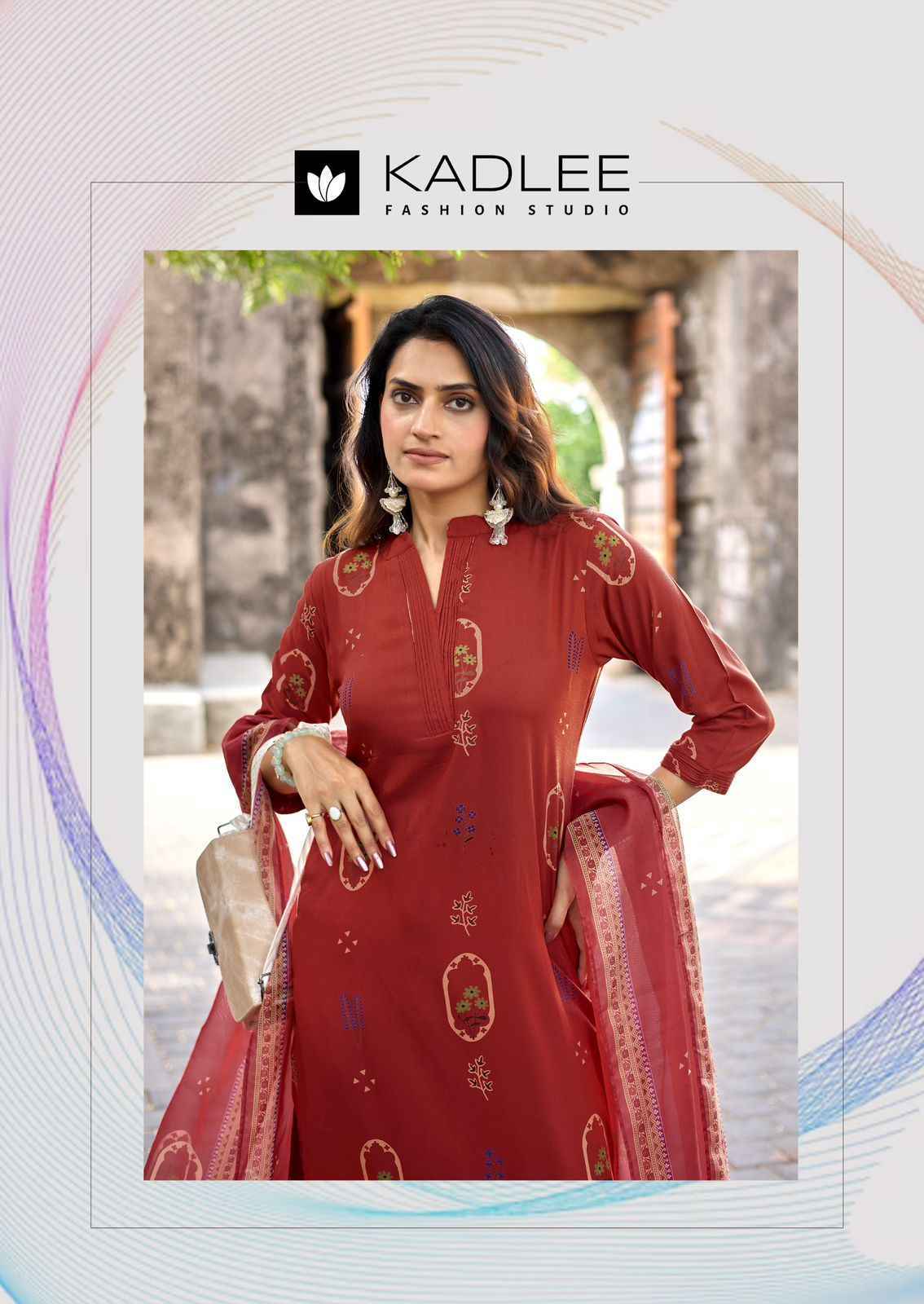 Kadlee Classy Look Rayon Readymade Suit (6 pcs Catalogue)