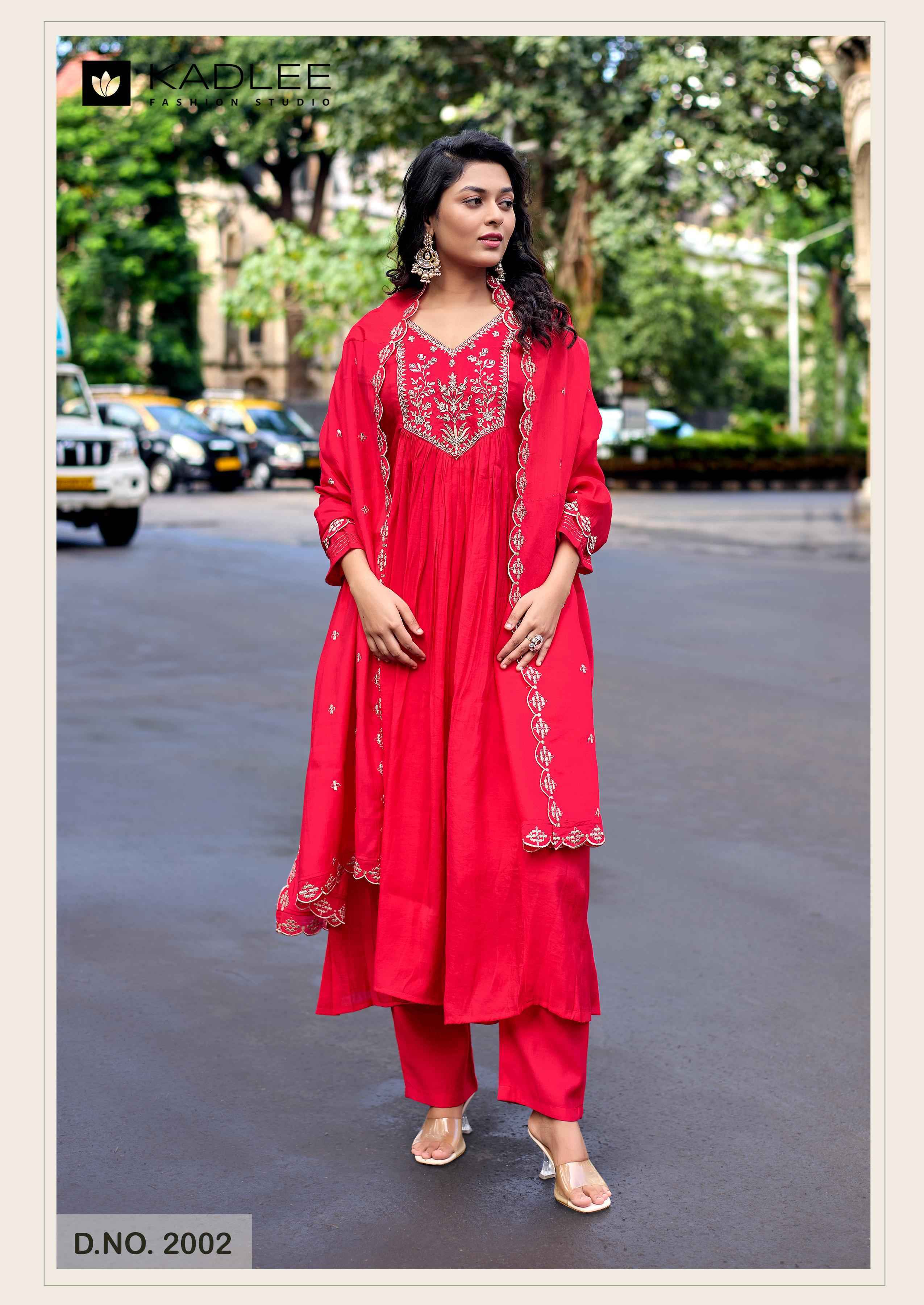 Kadlee Shehnaz Mull Chanderi Readymade Suit (4 pcs Catalogue)