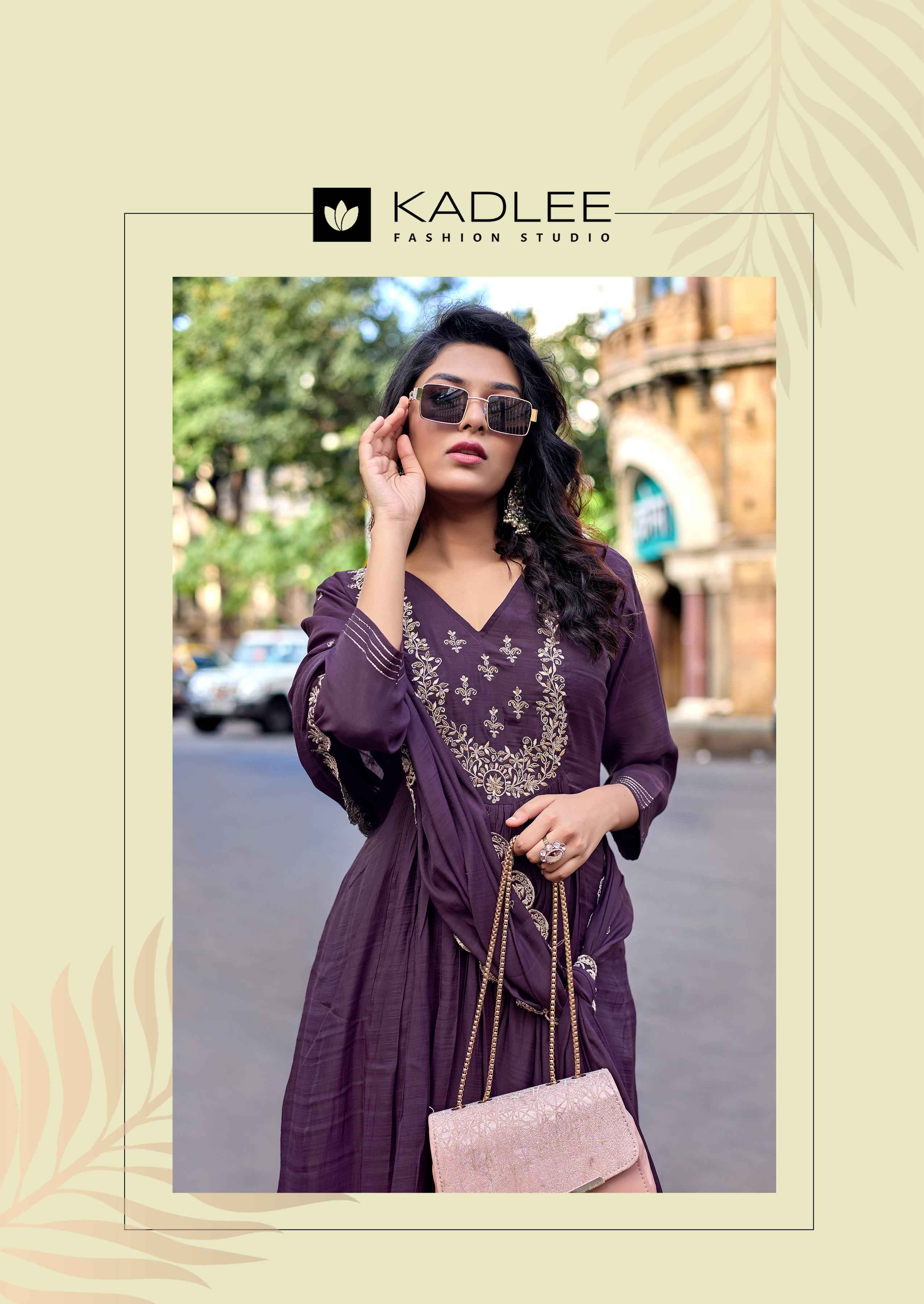 Kadlee Shehnaz Mull Chanderi Readymade Suit (4 pcs Catalogue)