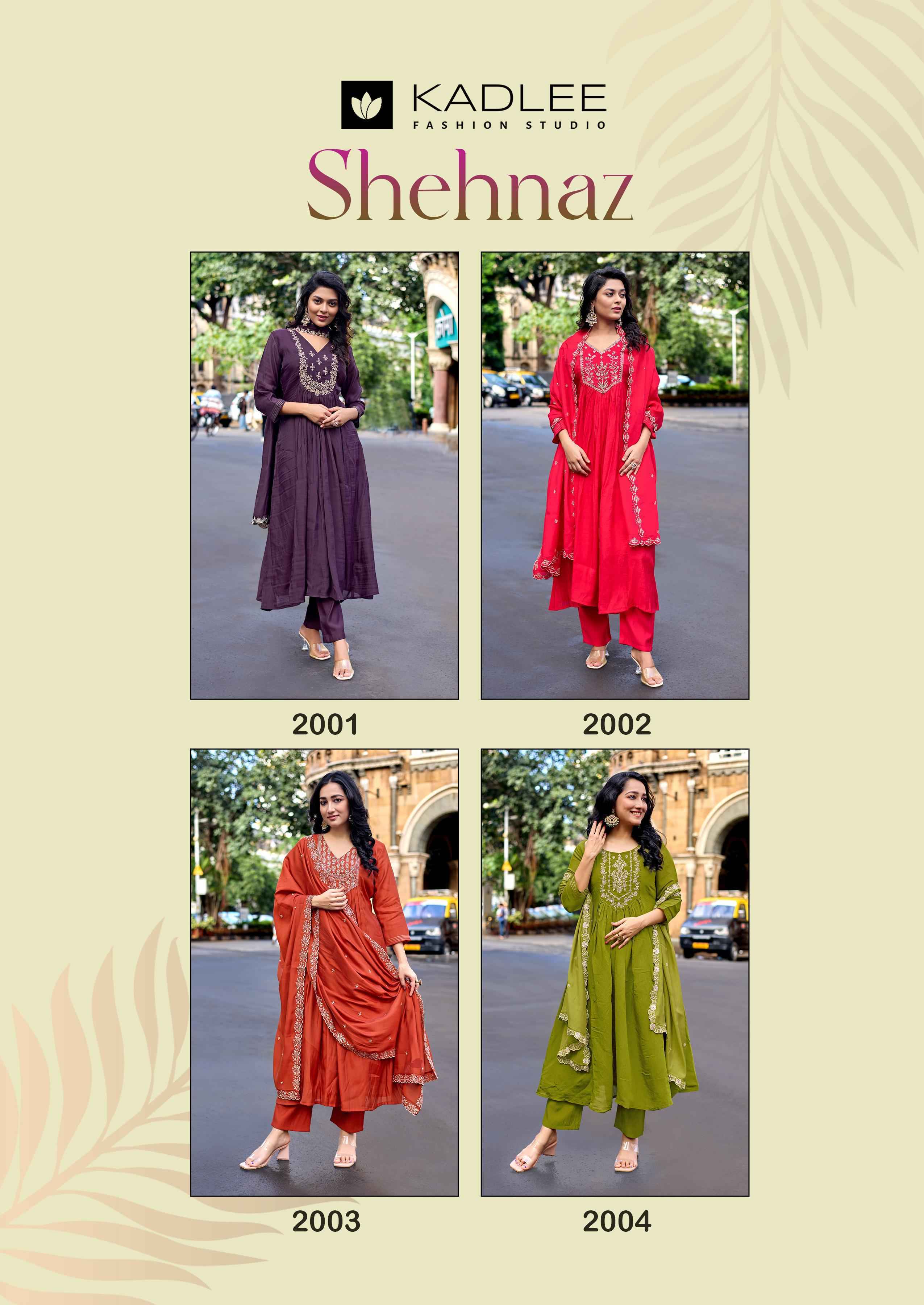 Kadlee Shehnaz Mull Chanderi Readymade Suit (4 pcs Catalogue)
