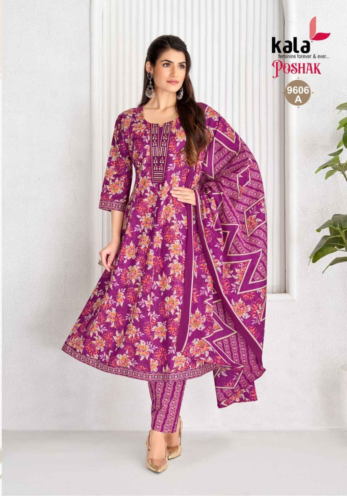Kala Poshak Vol-5 Readymade Cotton Dress (8 pcs Catalogue)