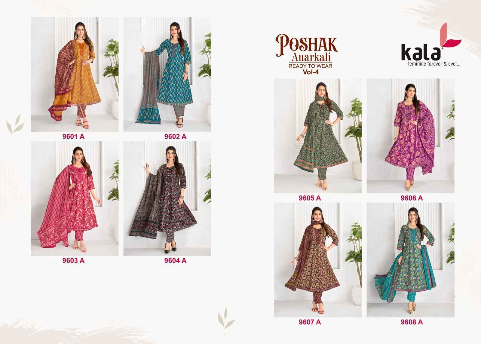 Kala Poshak Vol-5 Readymade Cotton Dress (8 pcs Catalogue)