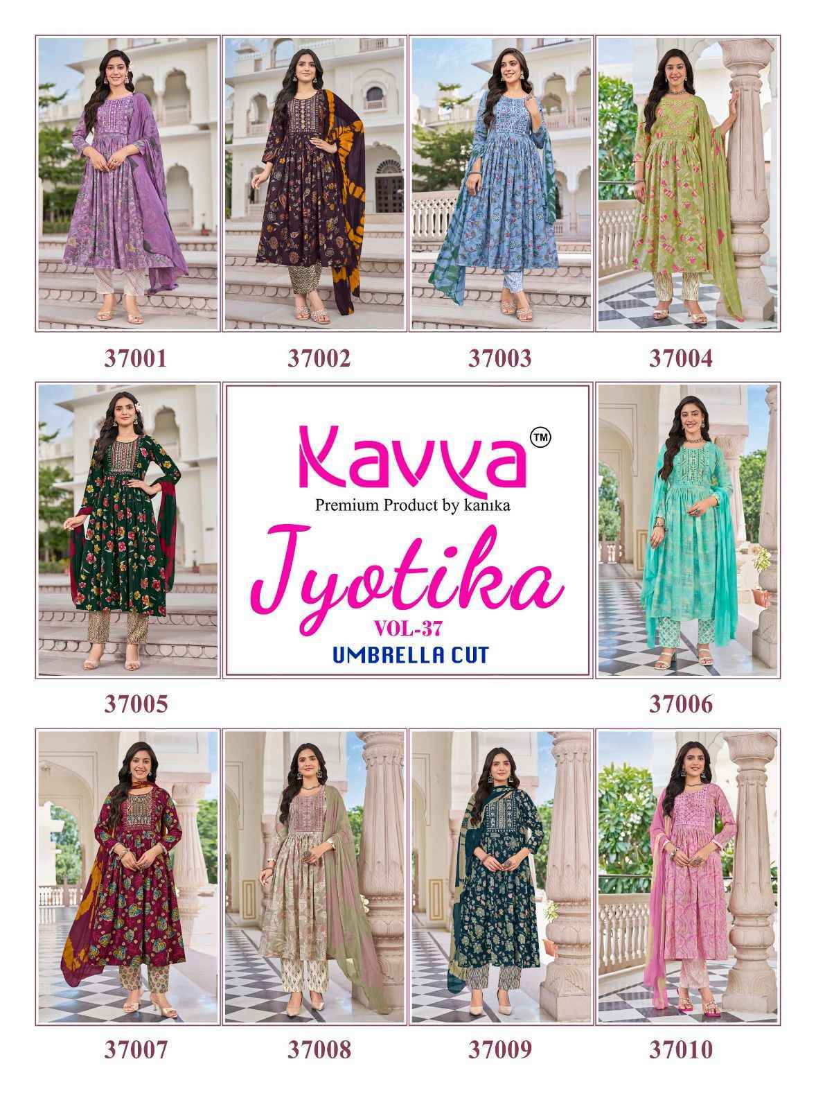 Kavya Jyotika Vol-37 Capsule Readymade Suit (10 pcs Catalogue)