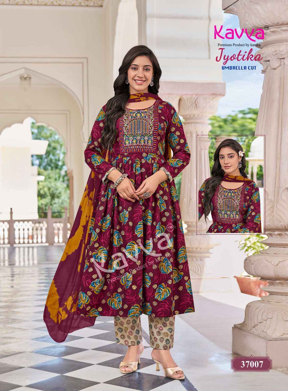 Kavya Jyotika Vol-37 Capsule Readymade Suit (10 pcs Catalogue)