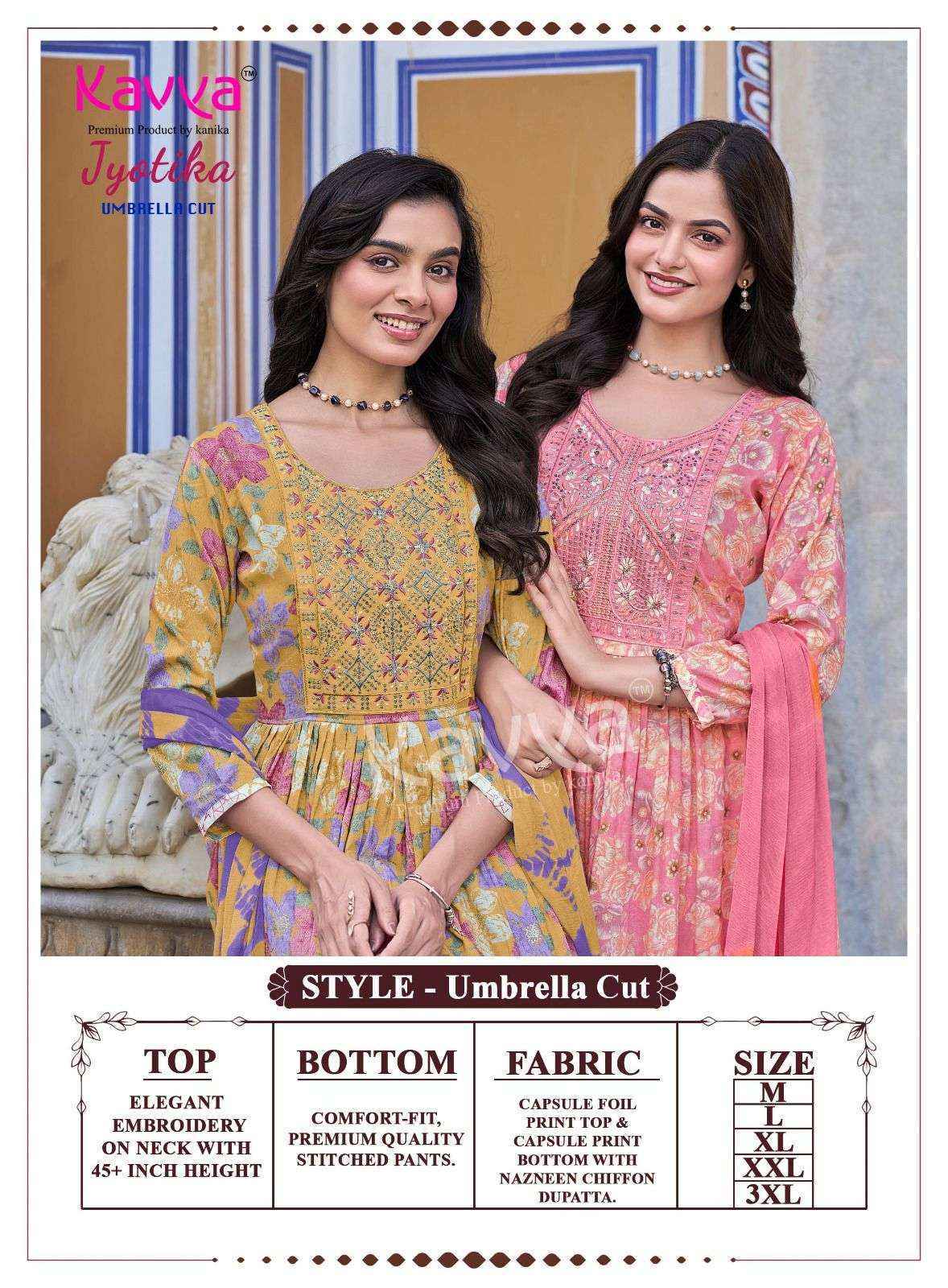 Kavya Jyotika Vol-38 Capsule Readymade Suit (10 pcs Catalogue)