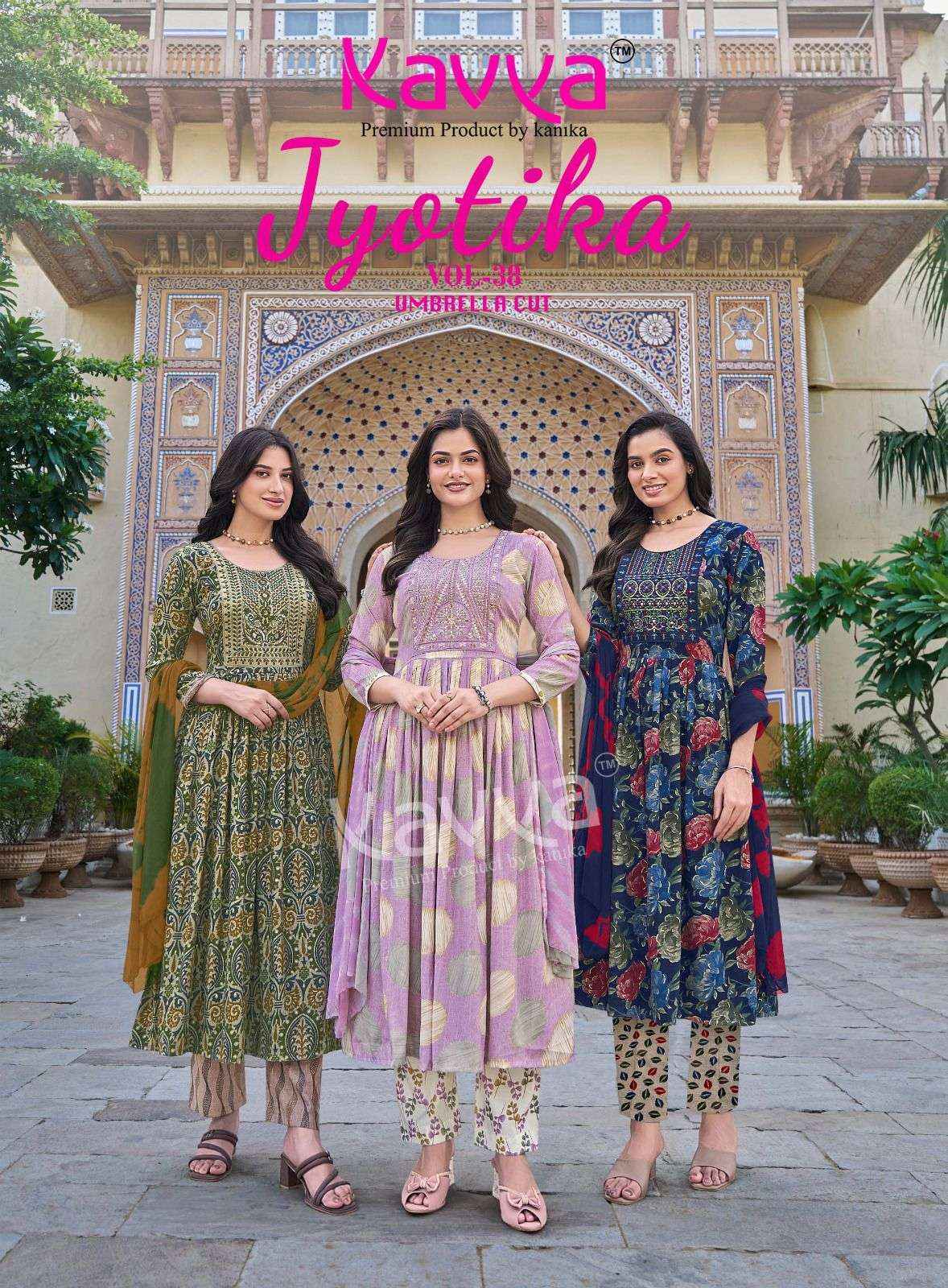 Kavya Jyotika Vol-38 Capsule Readymade Suit (10 pcs Catalogue)