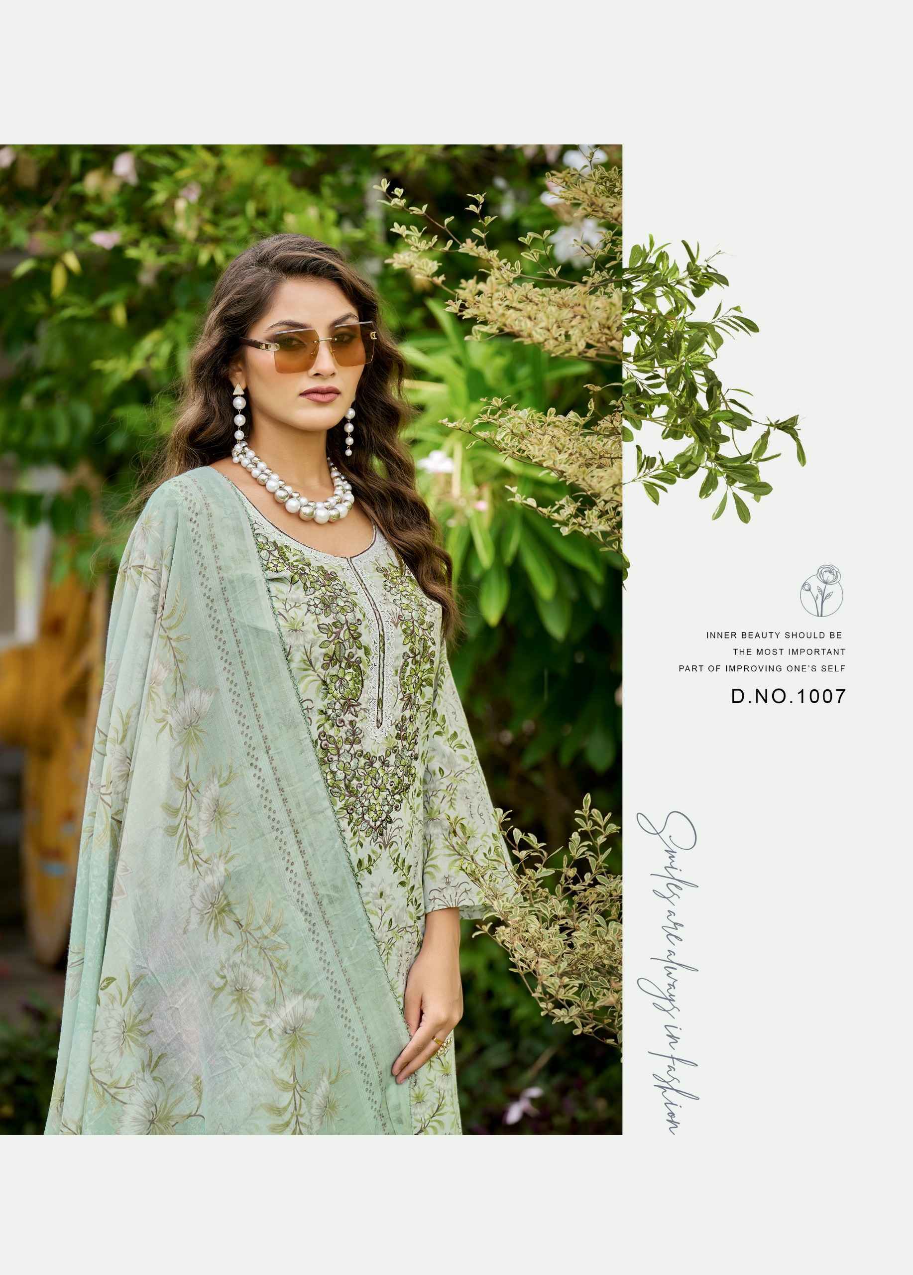 Kavyakala Riwayat Vol 3 Lawn Cotton Dress Material 8 pcs Catalogue
