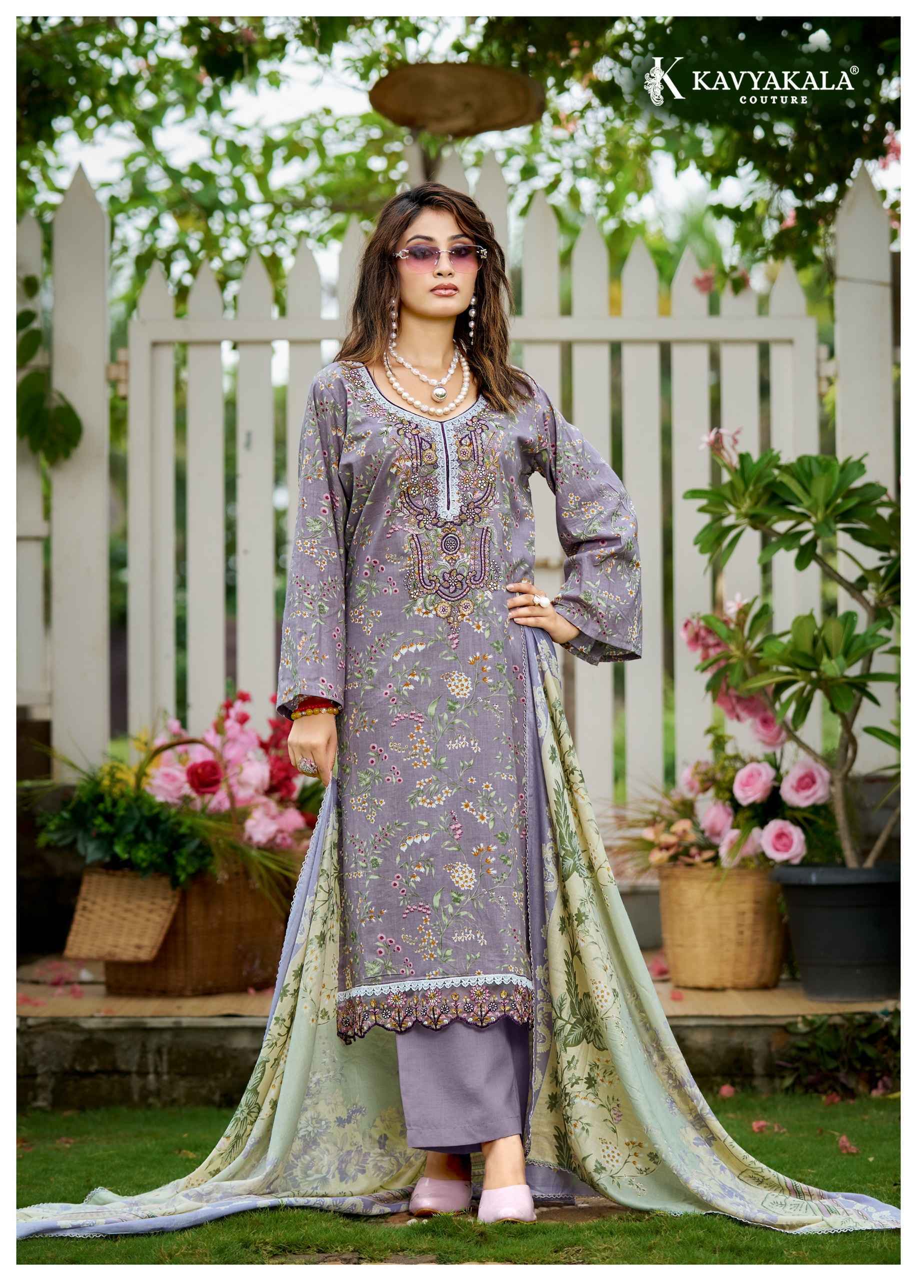 Kavyakala Riwayat Vol 3 Lawn Cotton Dress Material 8 pcs Catalogue