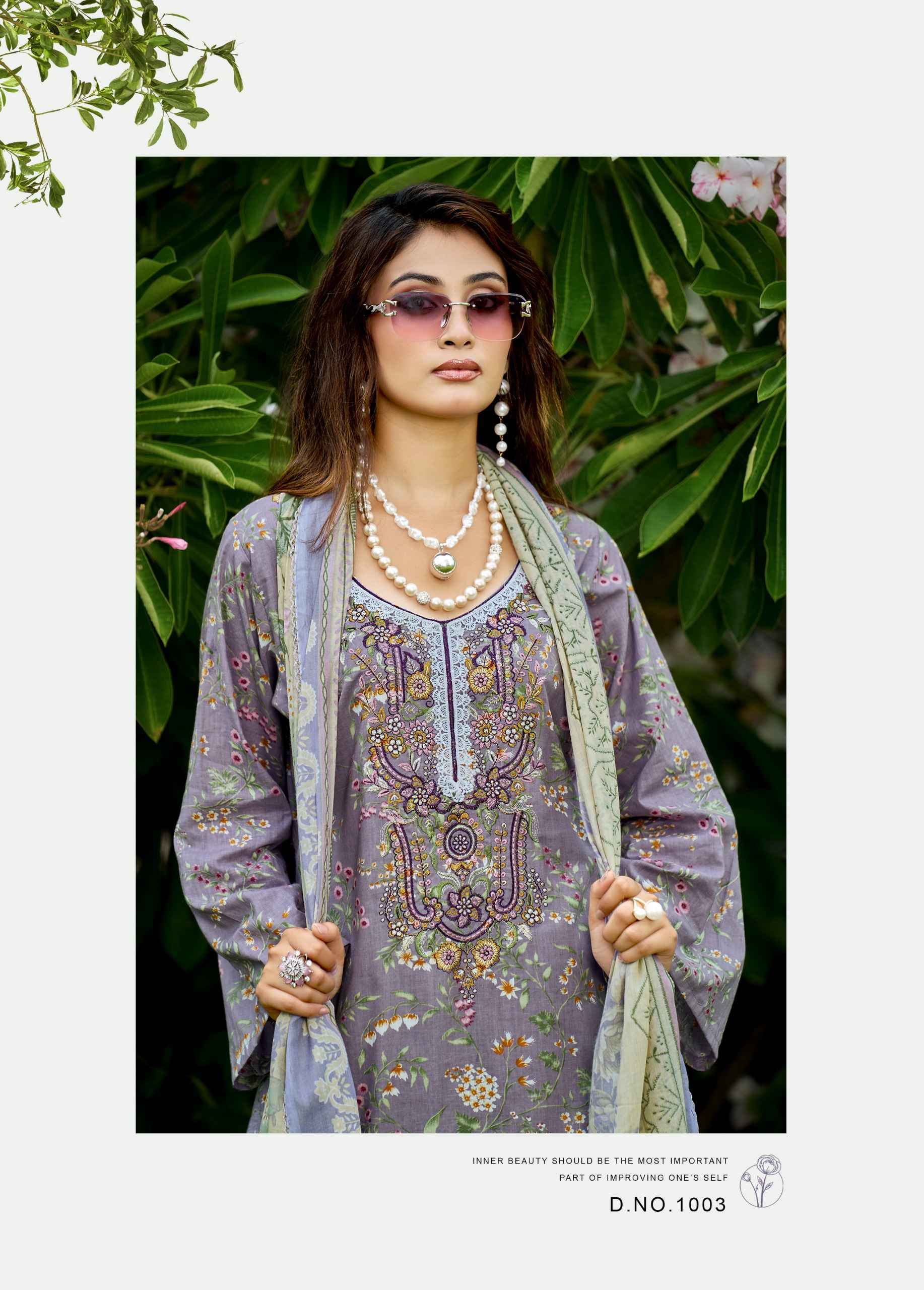 Kavyakala Riwayat Vol 3 Lawn Cotton Dress Material 8 pcs Catalogue