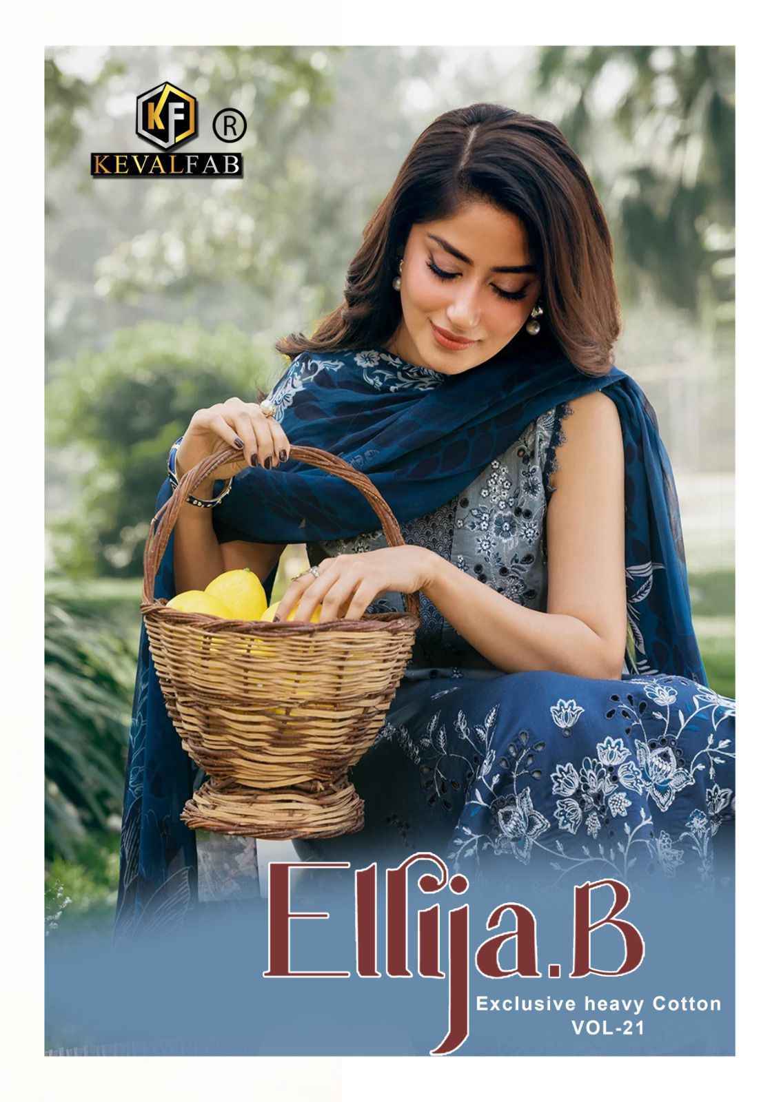 Keval Fab Ellija B Vol-21 Cotton Dress Material (6 pcs Catalogue)