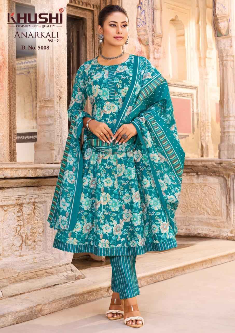 Khushi Anarkali Vol 5 Cotton Kurti Combo 8 pcs Catalogue
