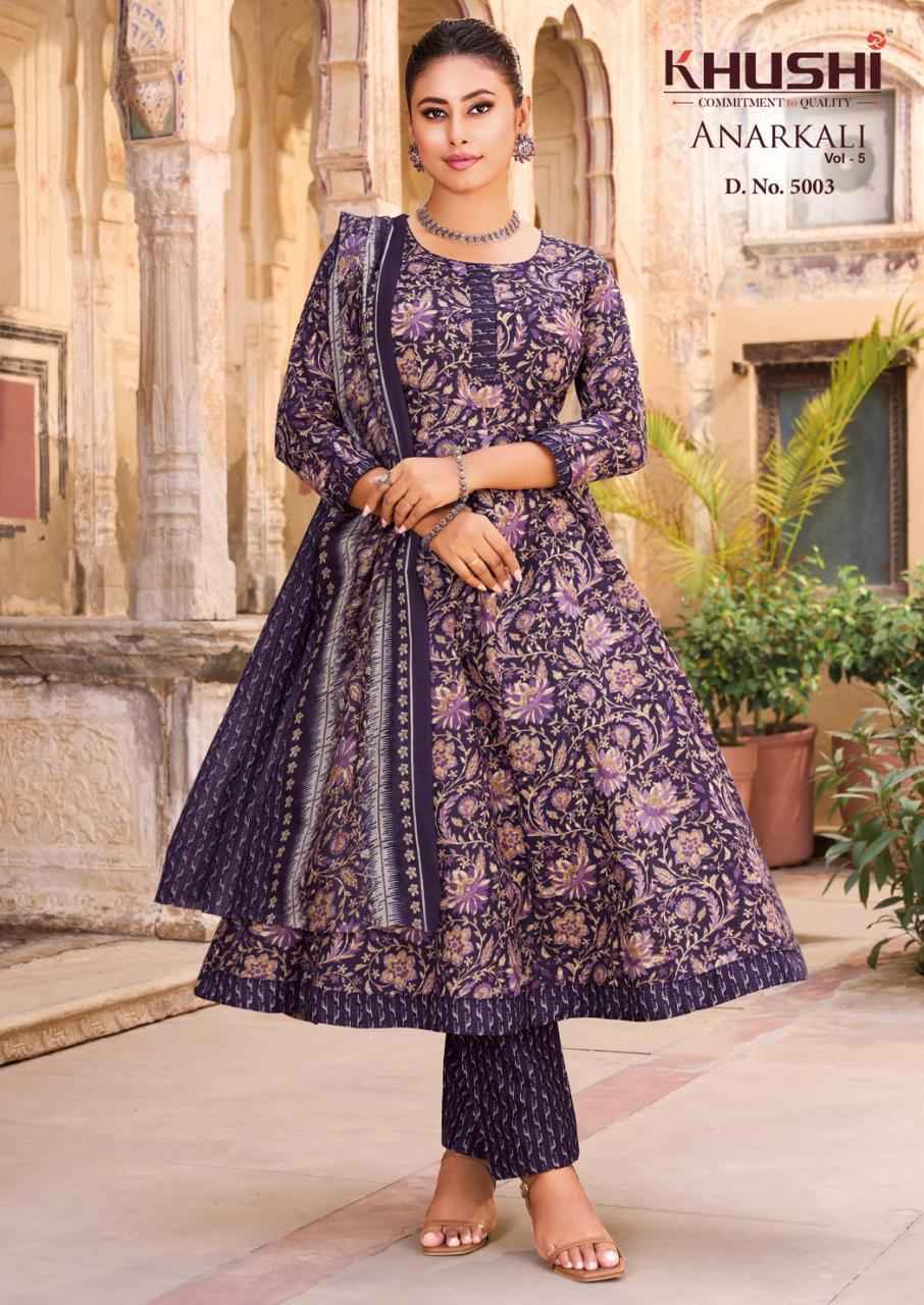 Khushi Anarkali Vol 5 Cotton Kurti Combo 8 pcs Catalogue