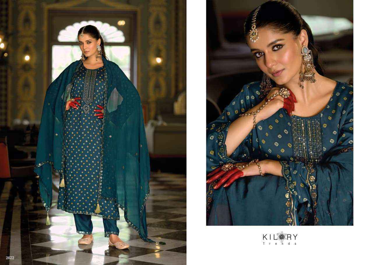 Kilory Trends Sone Ki Dor Silk Dress Material 4 pcs Catalogue