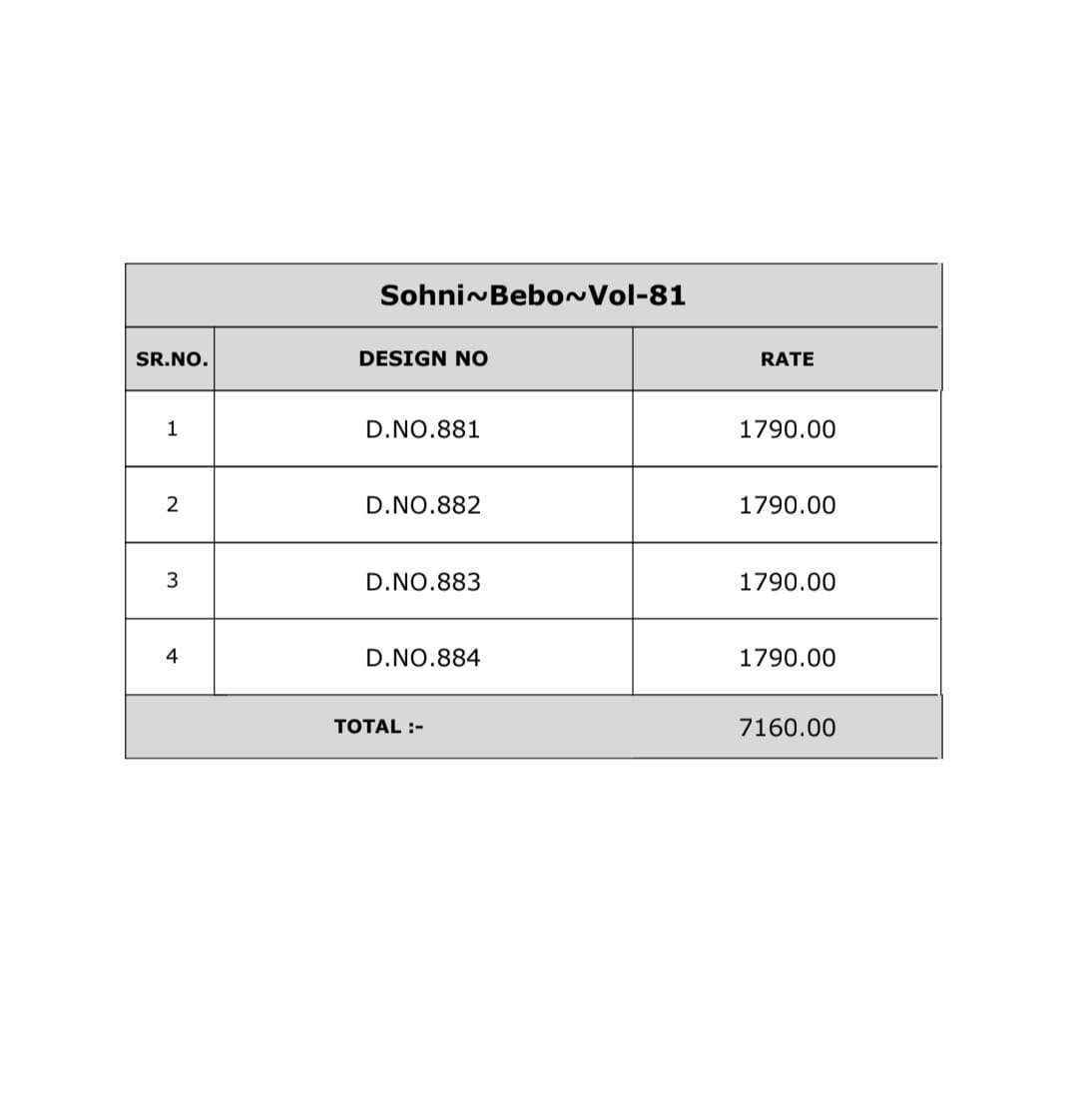 Kimora Bebo Muslin Dress Material (4 pcs Catalogue)