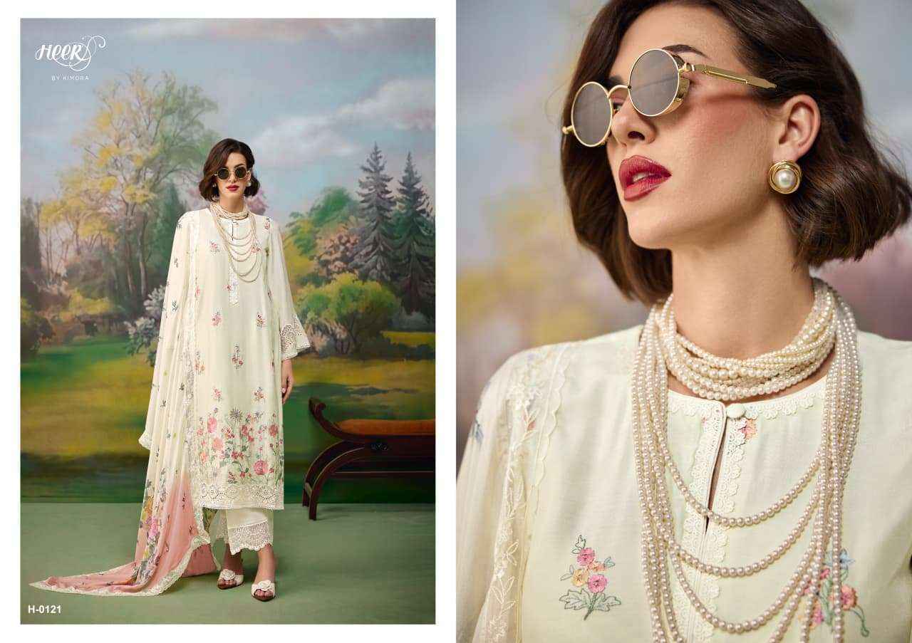 Kimora Heer Jaani Muslin Dress Material 6 pcs Catalogue