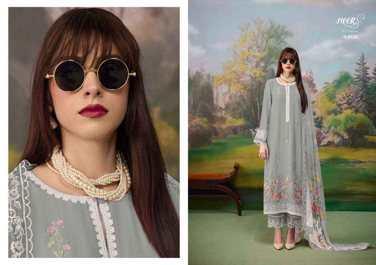Kimora Heer Jaani Muslin Dress Material 6 pcs Catalogue