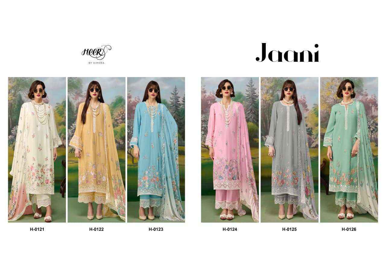 Kimora Heer Jaani Muslin Dress Material 6 pcs Catalogue