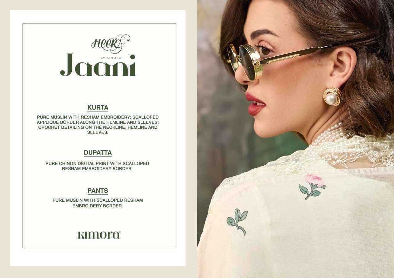 Kimora Heer Jaani Muslin Dress Material 6 pcs Catalogue