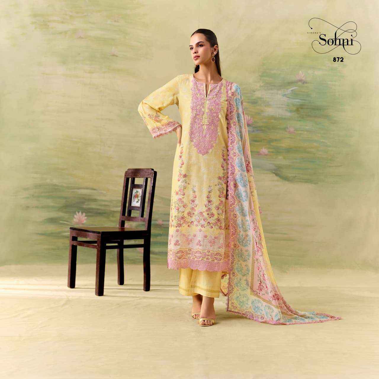 Kimora Sohani Season Muslin Dress Material 4 pcs Catalogue