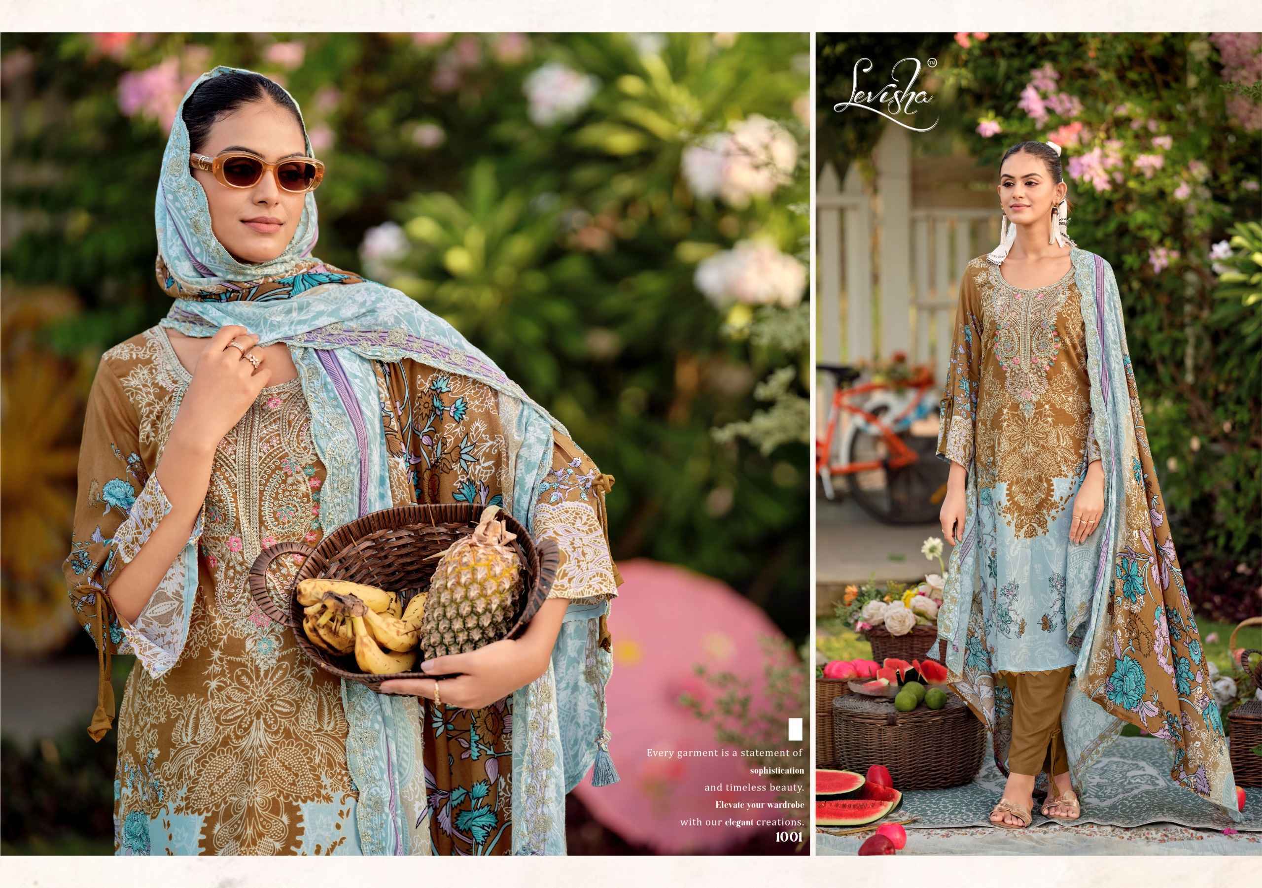 Levisha Needal Wonder Nx Vol-3 Rayon Viscose Dress Material (6 pcs Catalogue)
