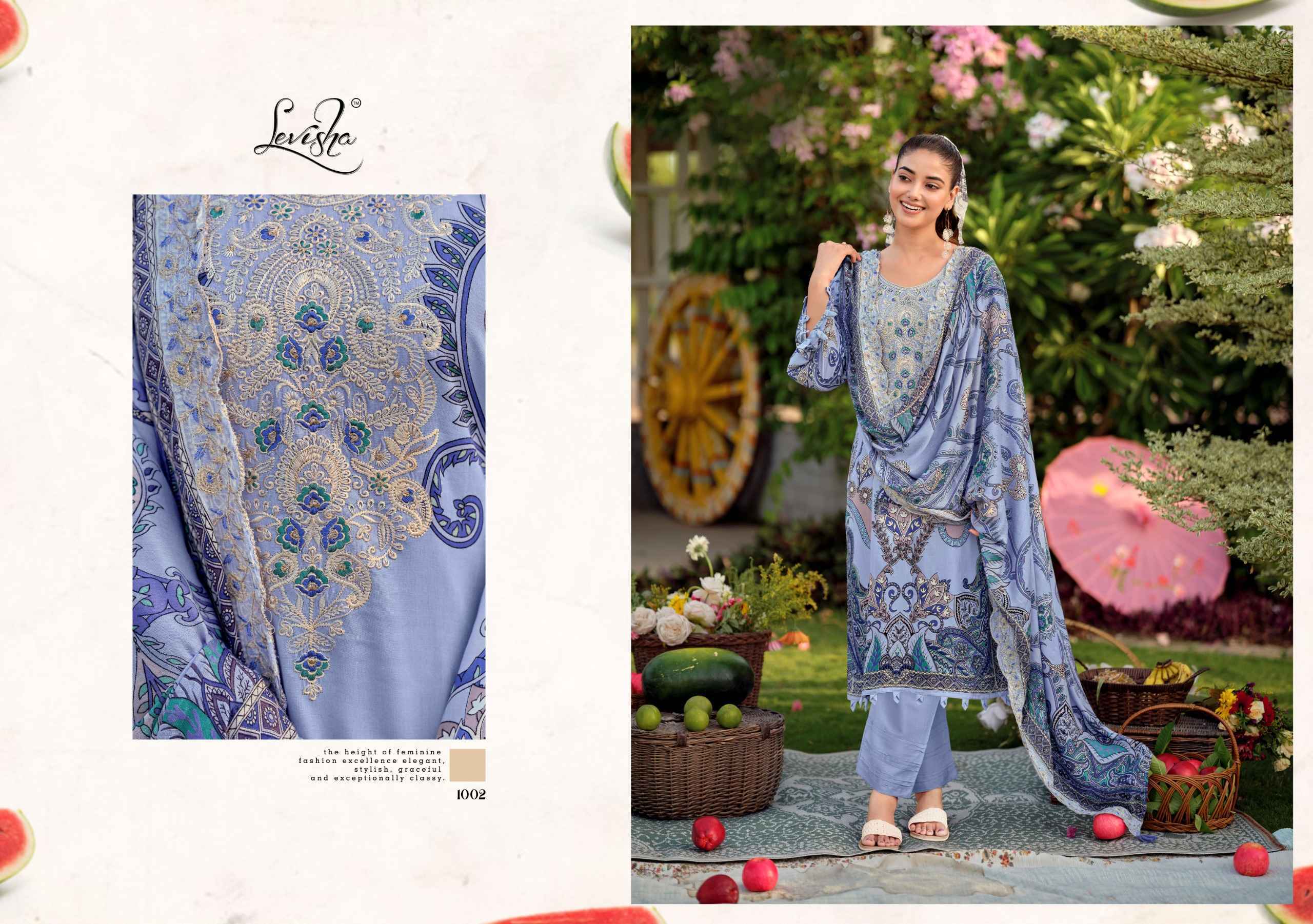 Levisha Needal Wonder Nx Vol-3 Rayon Viscose Dress Material (6 pcs Catalogue)