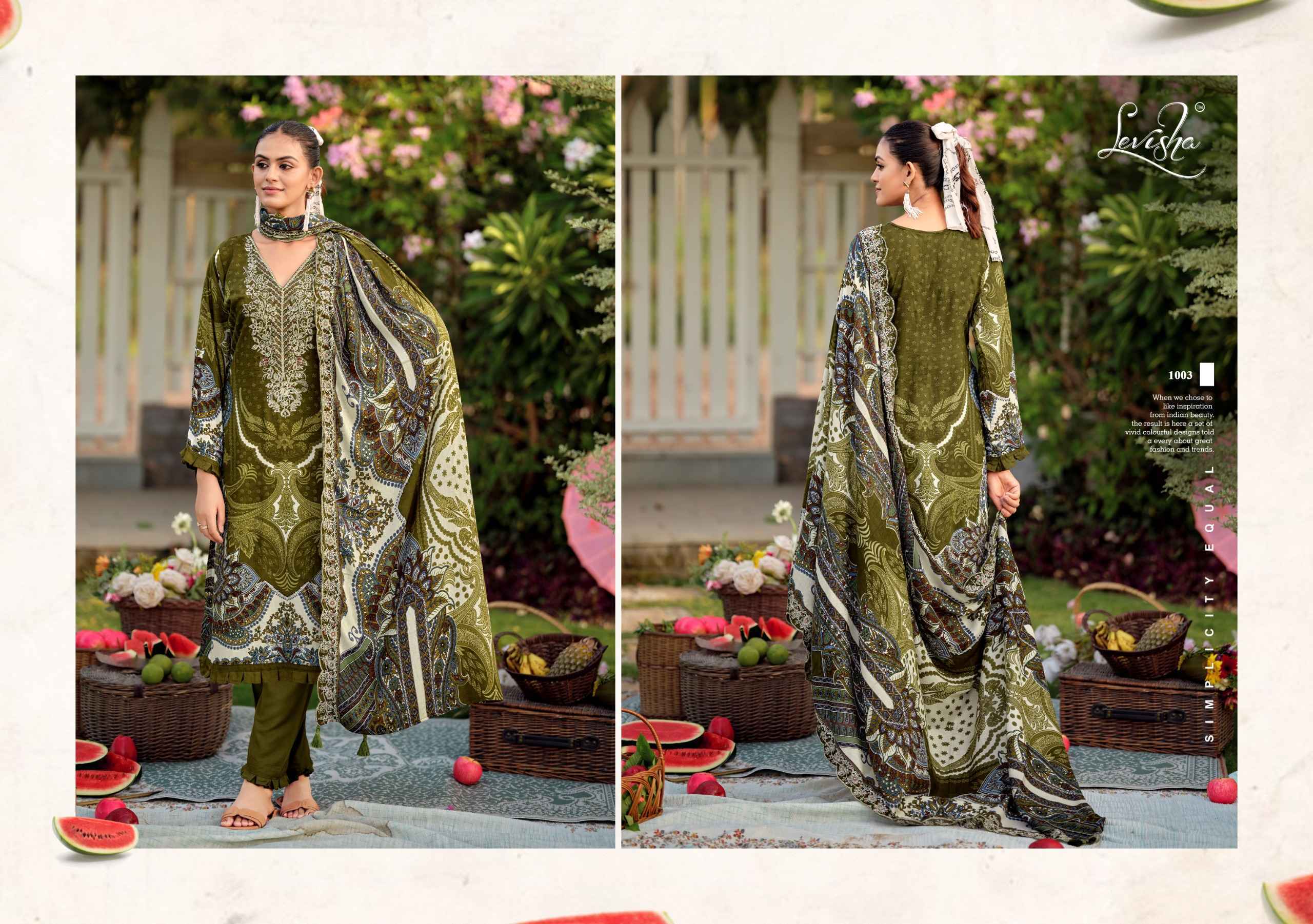Levisha Needal Wonder Nx Vol-3 Rayon Viscose Dress Material (6 pcs Catalogue)