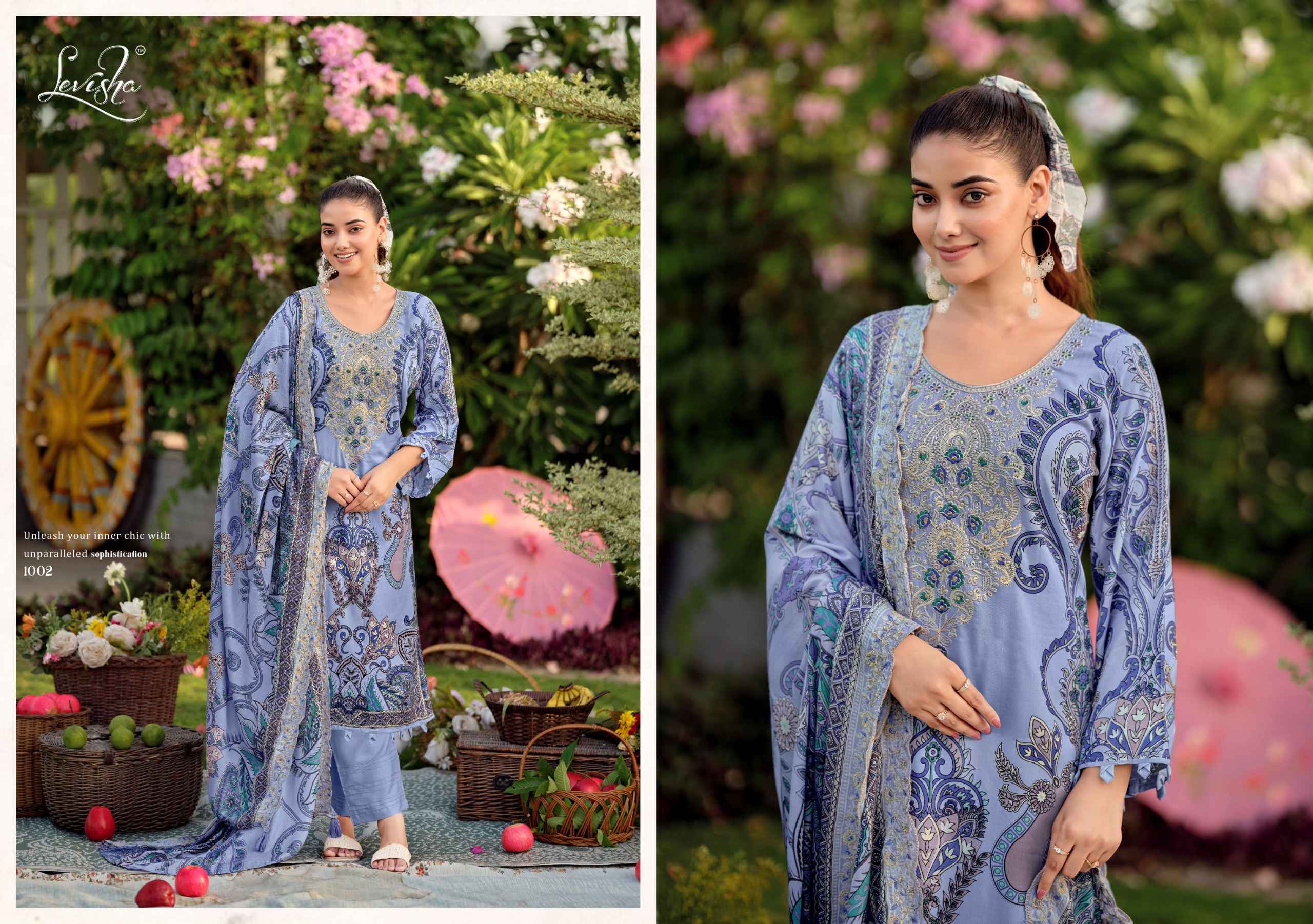 Levisha Needal Wonder Nx Vol-3 Rayon Viscose Dress Material (6 pcs Catalogue)