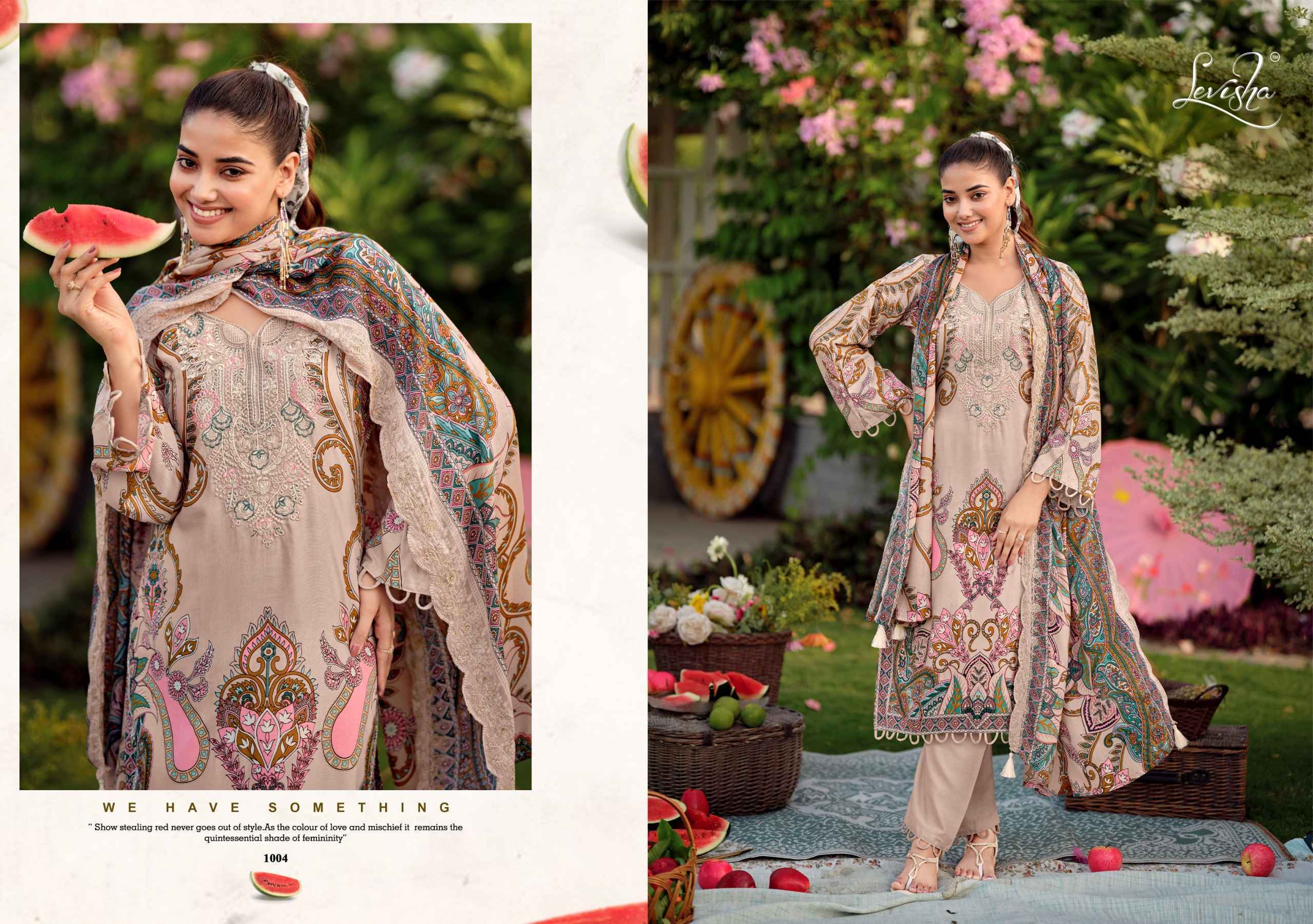 Levisha Needal Wonder Nx Vol-3 Rayon Viscose Dress Material (6 pcs Catalogue)