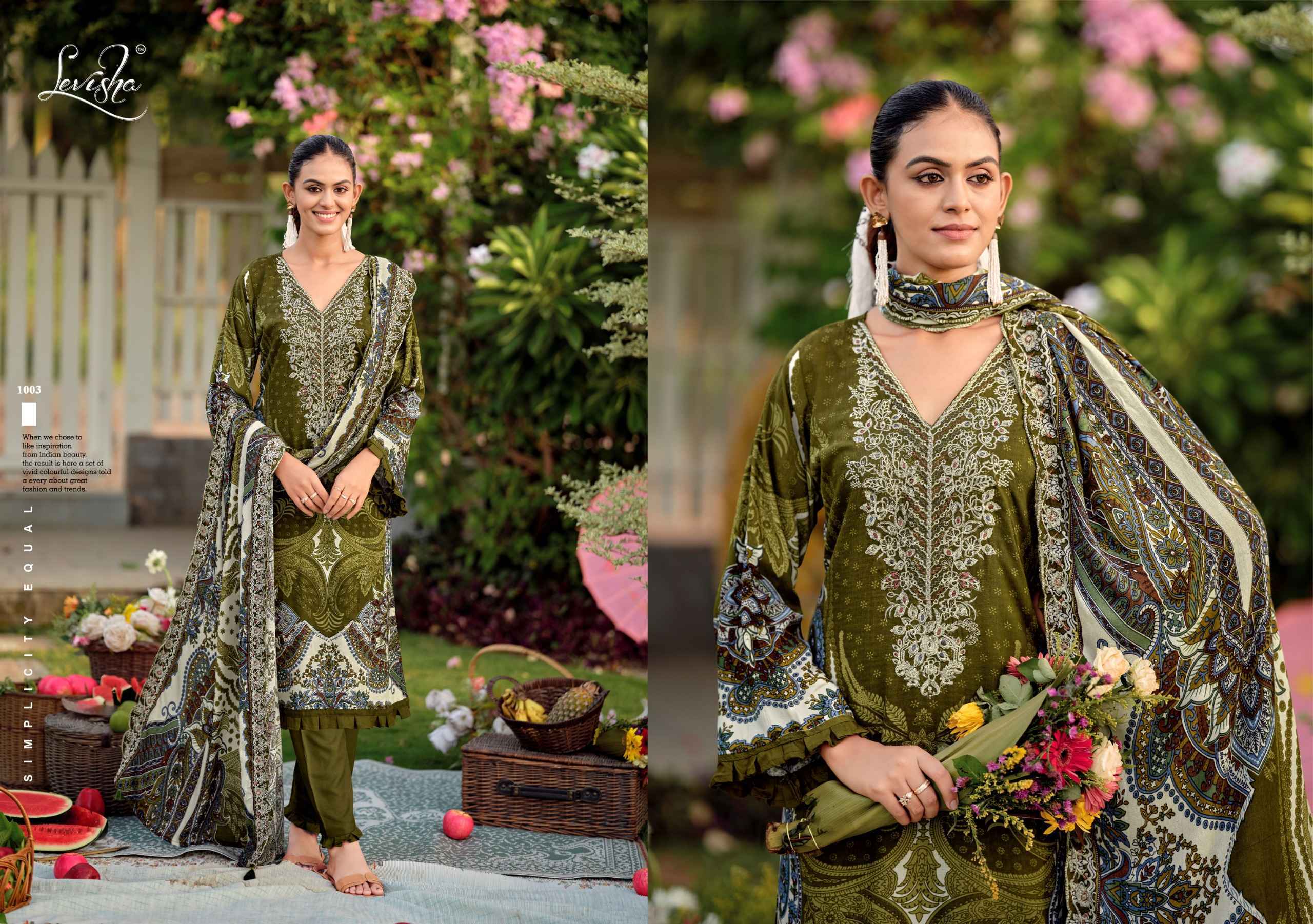 Levisha Needal Wonder Nx Vol-3 Rayon Viscose Dress Material (6 pcs Catalogue)