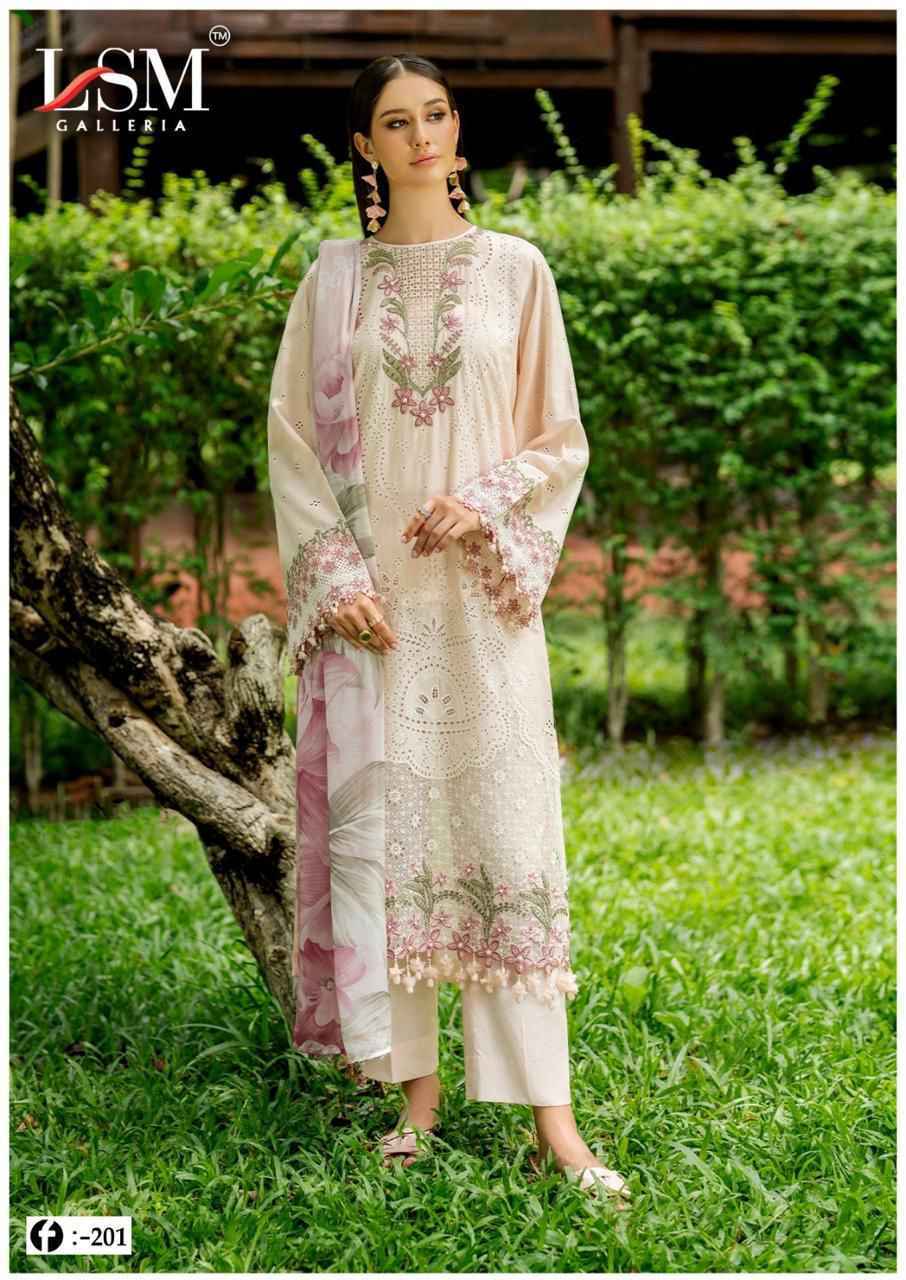 LSM Galleria Firdous Queen Lawn Vol-20 Readymade Lawn Cotton Dress (6 pcs Catalogue)